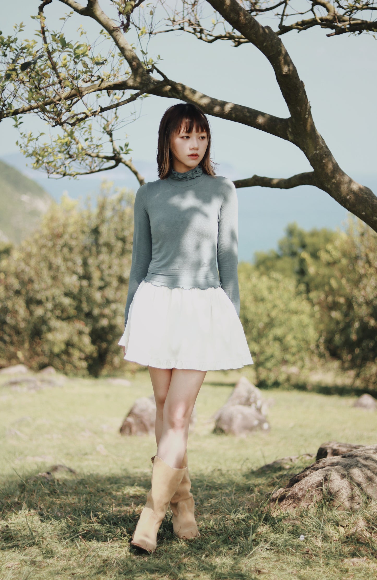 Double Fafa Top (Blue)