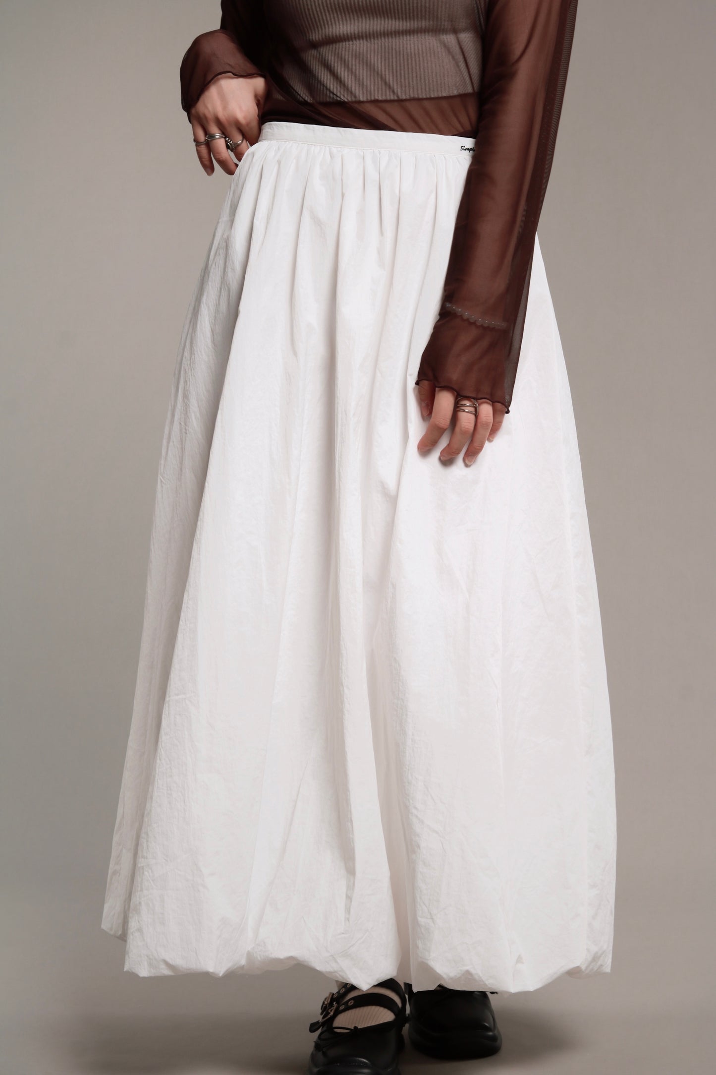 Bubble Skirt (White)