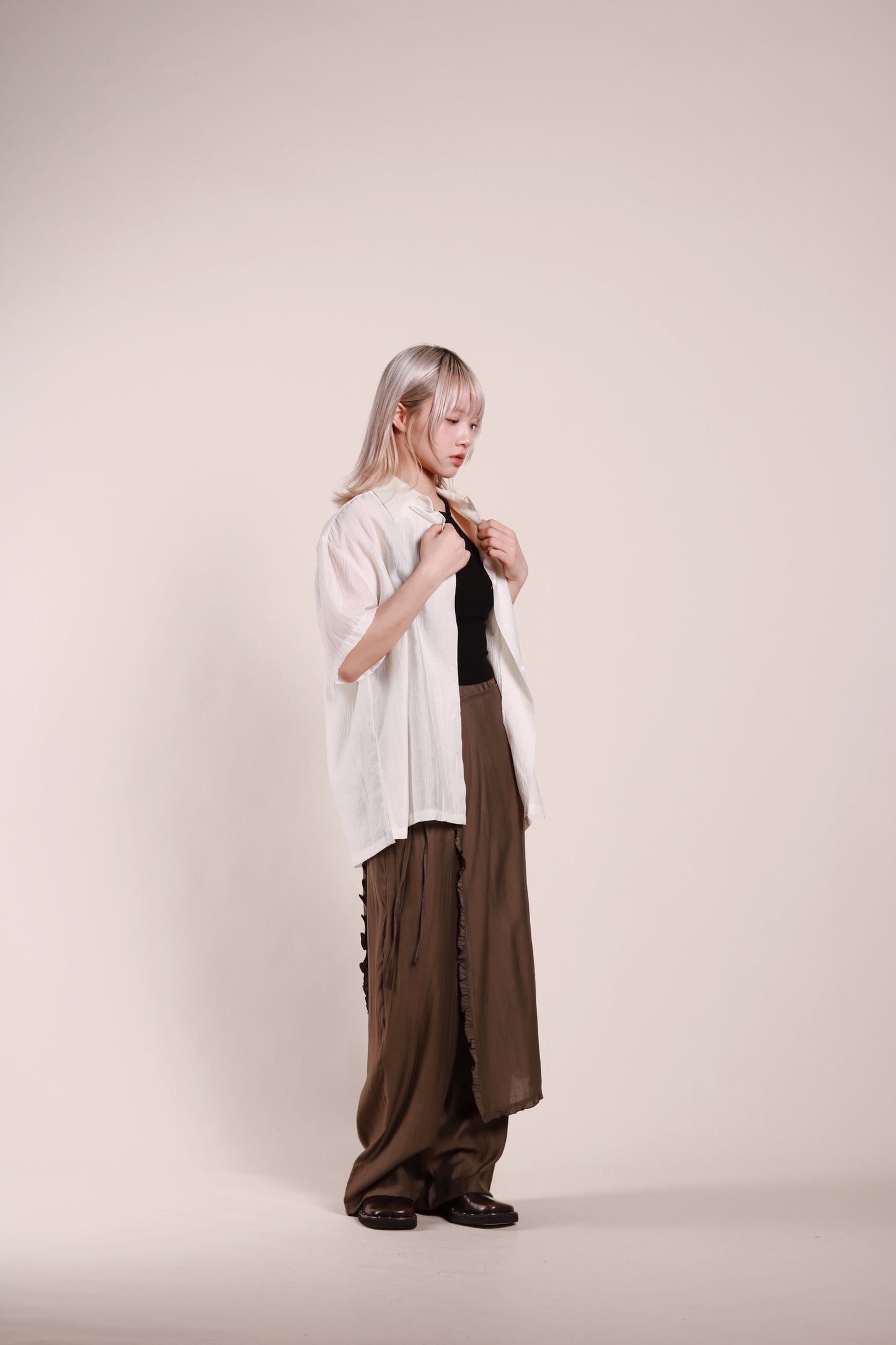 Wanda Layered Pants (Brown)