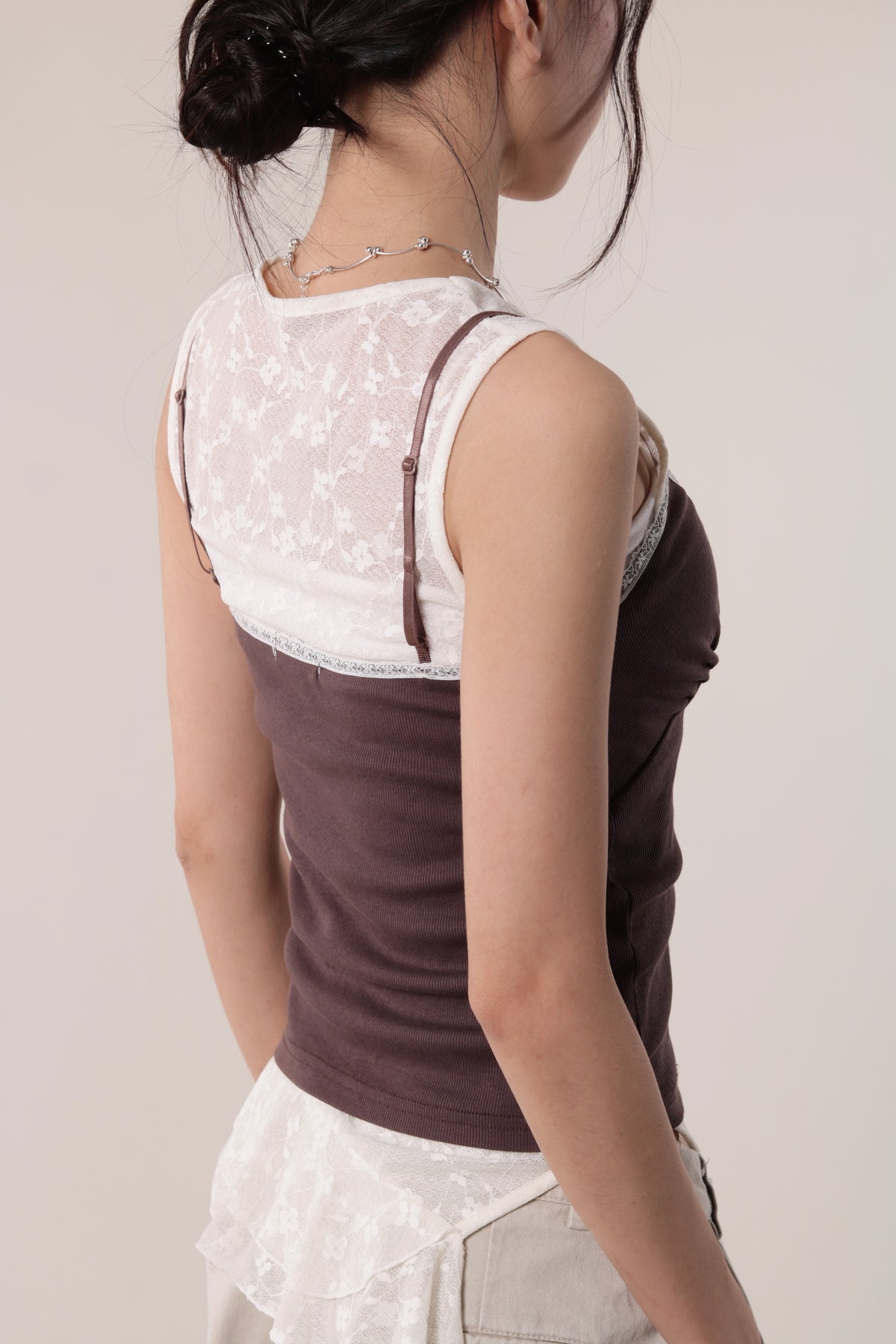Lace Cami (Brown)