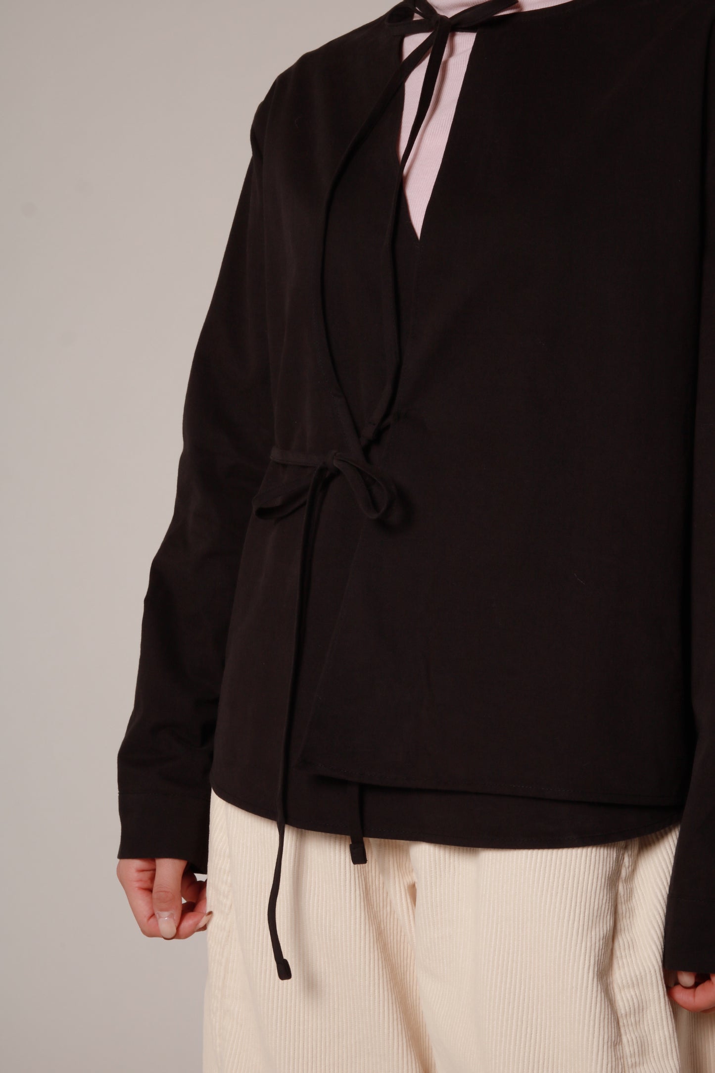 Ribbon Shirt (Black)