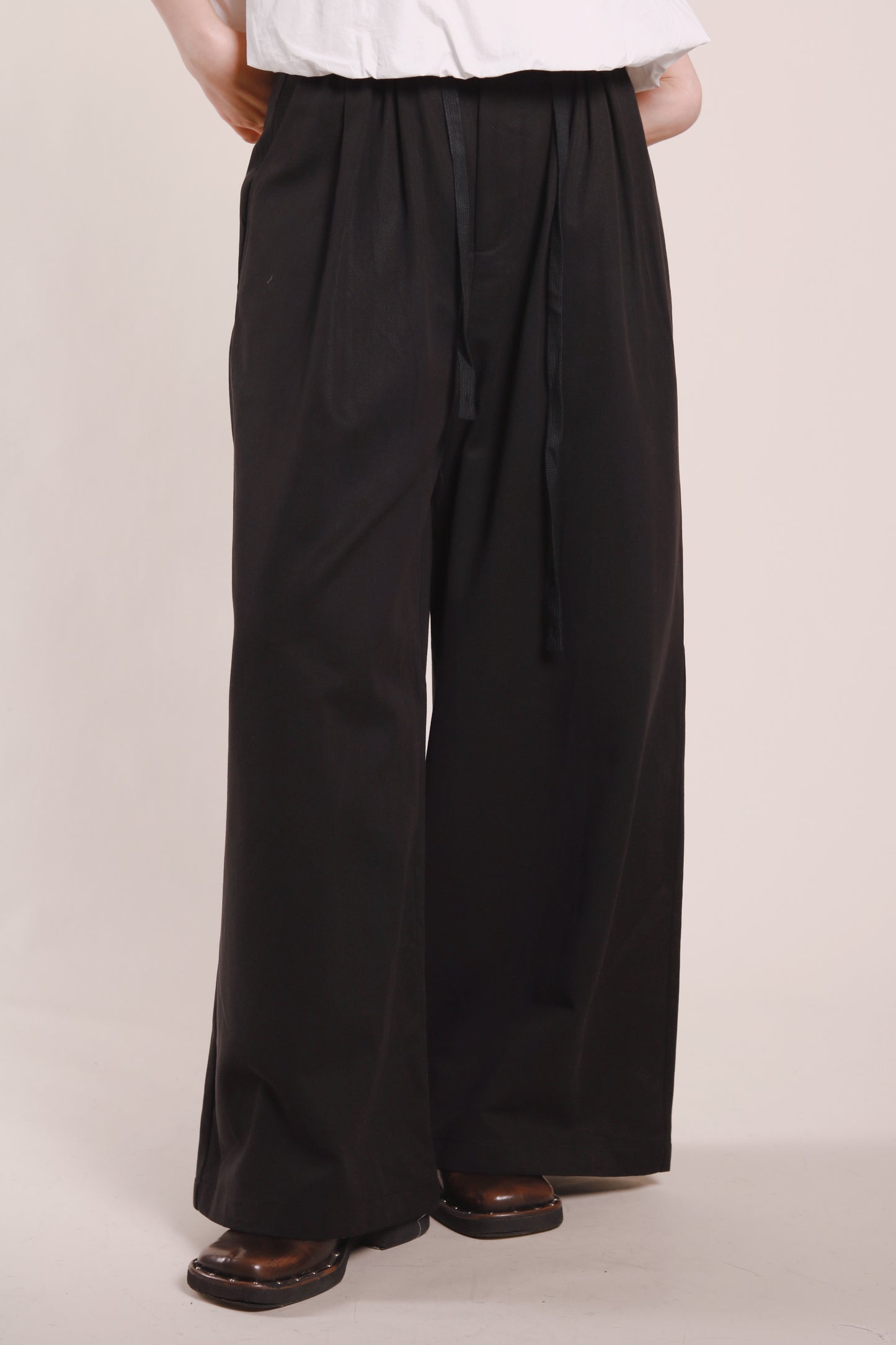 Renne Wide Leg Pants (Black)