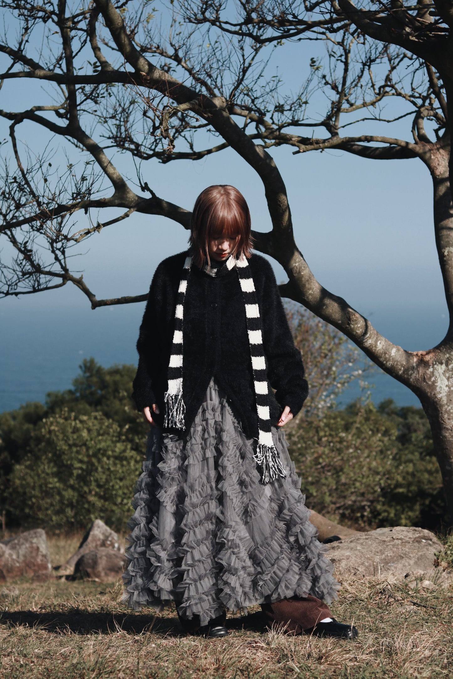 Doll Lace Skirt (Grey)