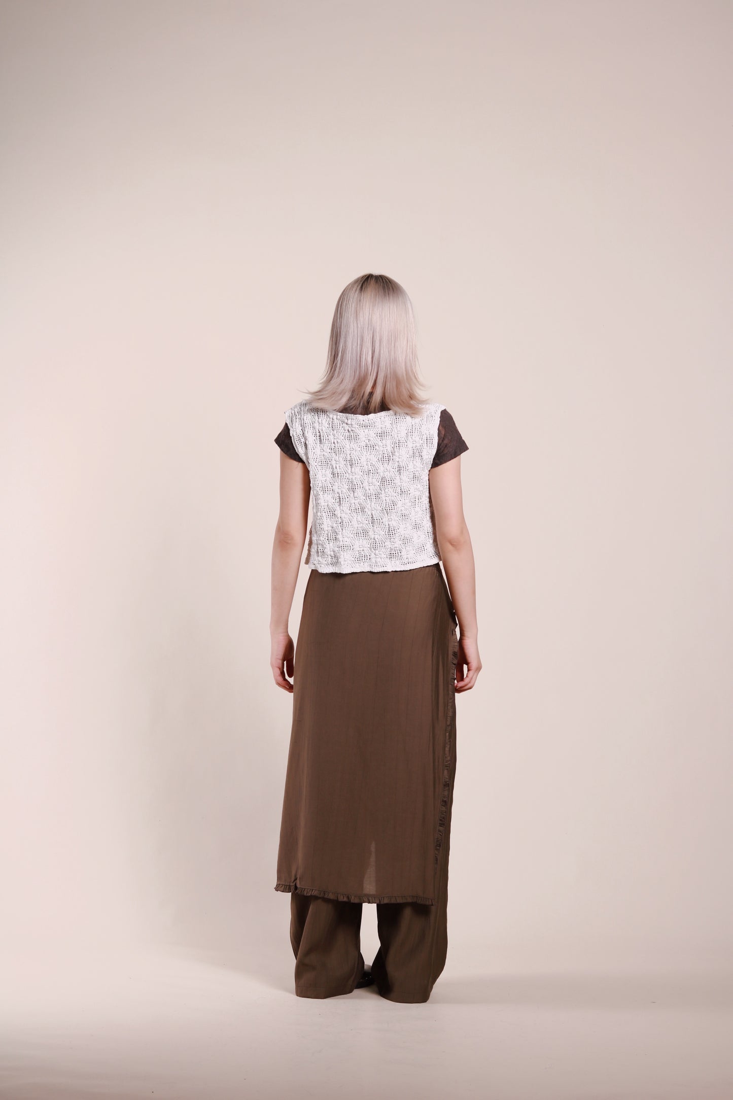 Wanda Layered Pants (Brown)