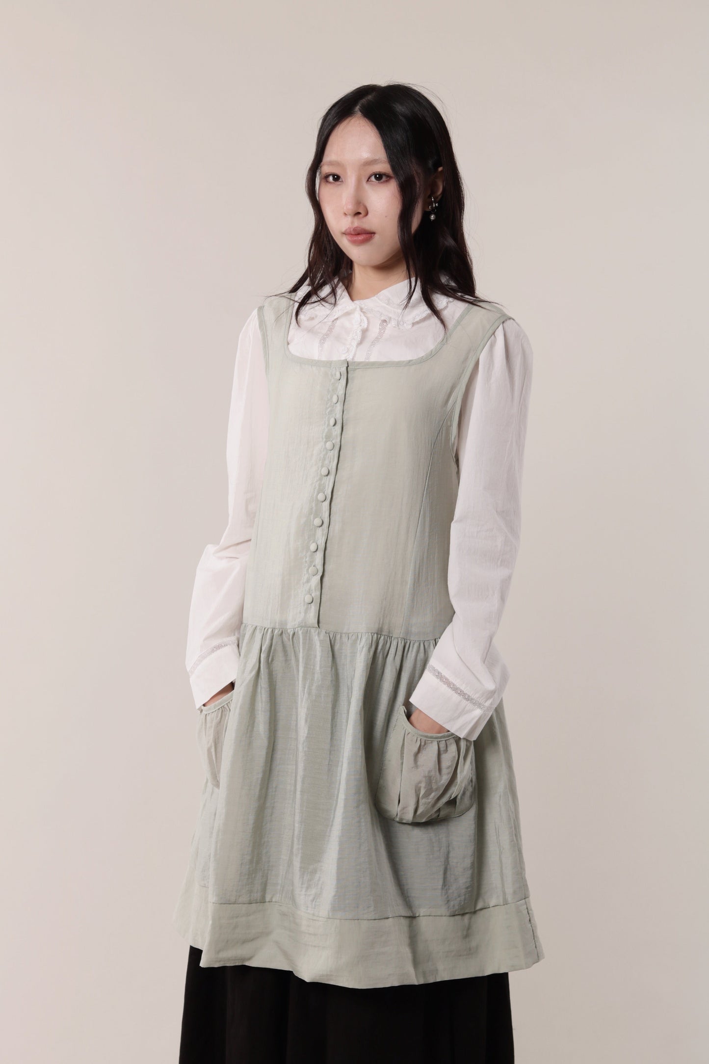 Retro Pocket Dress (Mint)