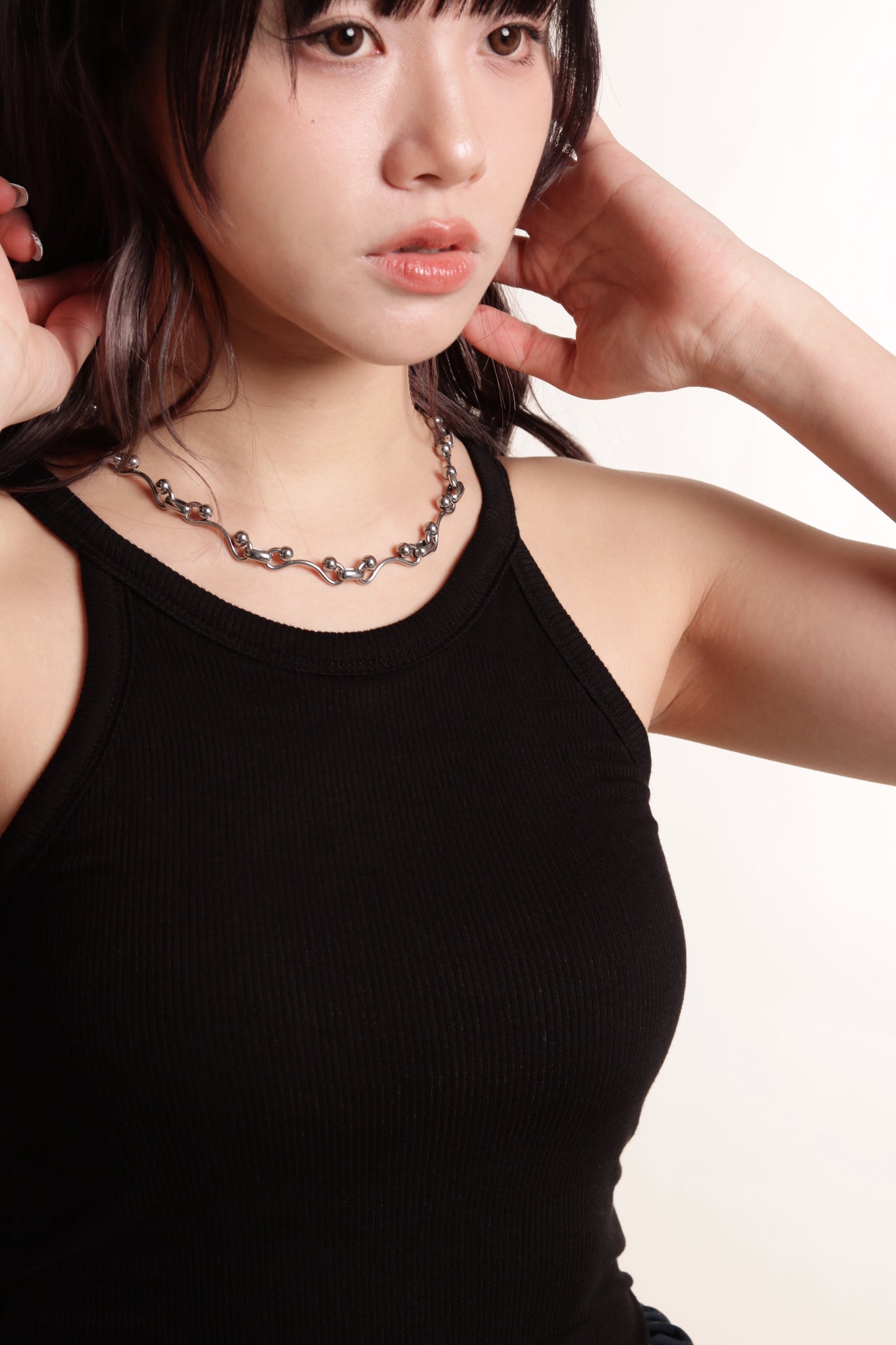 Ribbed Slim Bra Top (Black)