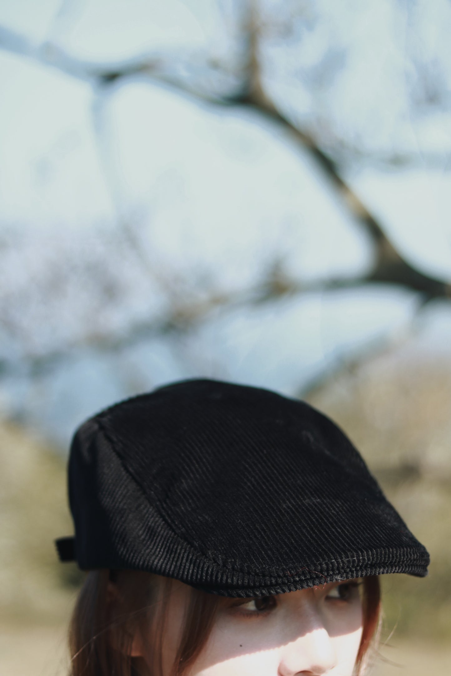 Corduroy News Cap (Black)