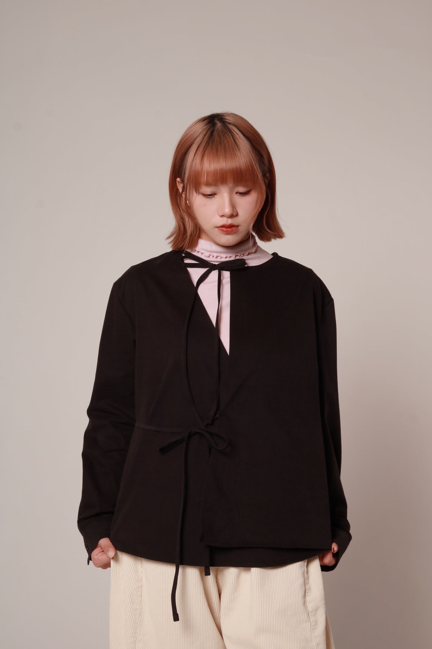 Ribbon Shirt (Black)