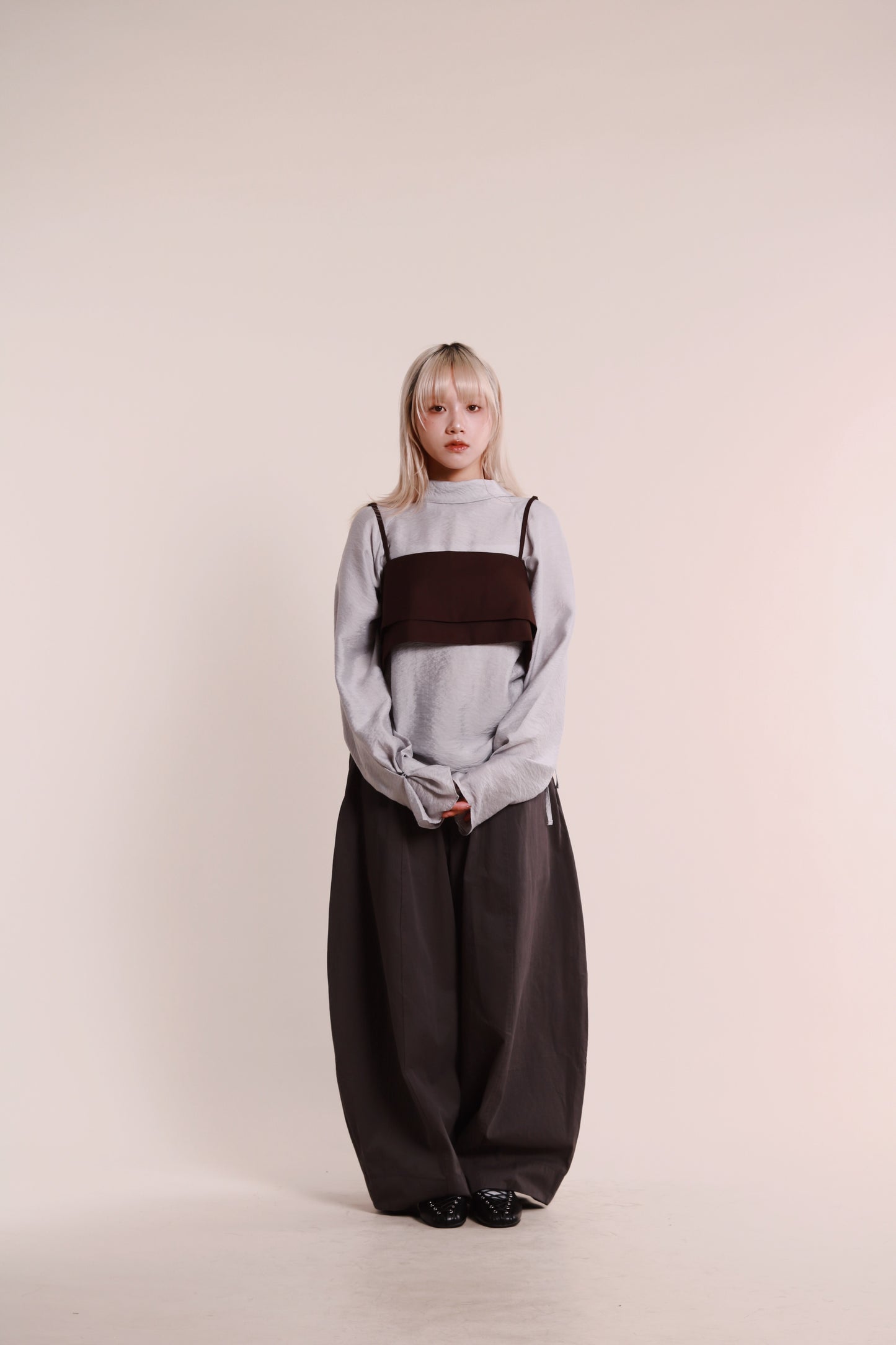 Layered Vest (Brown)