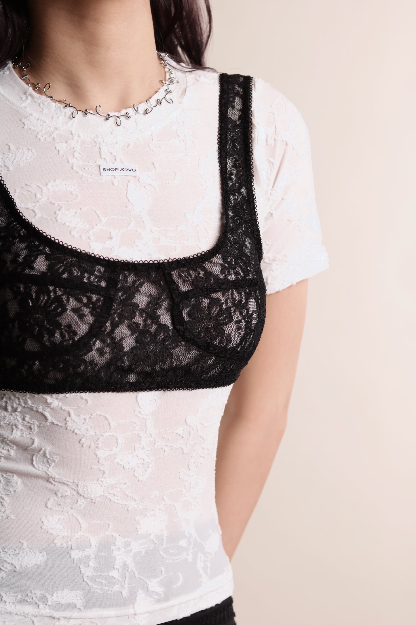 Doll Lace Vest (Black)
