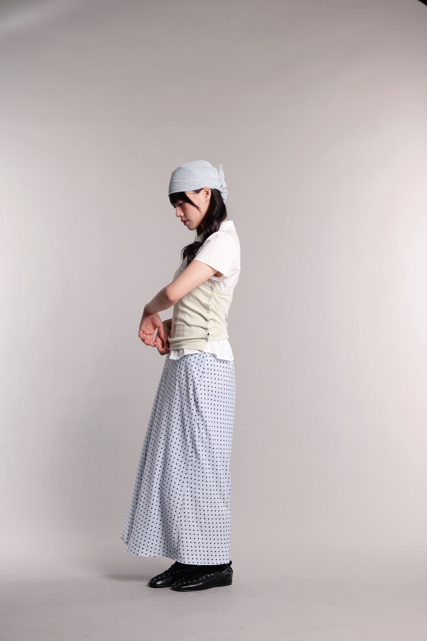 Polka Dot Scarf (Sky)