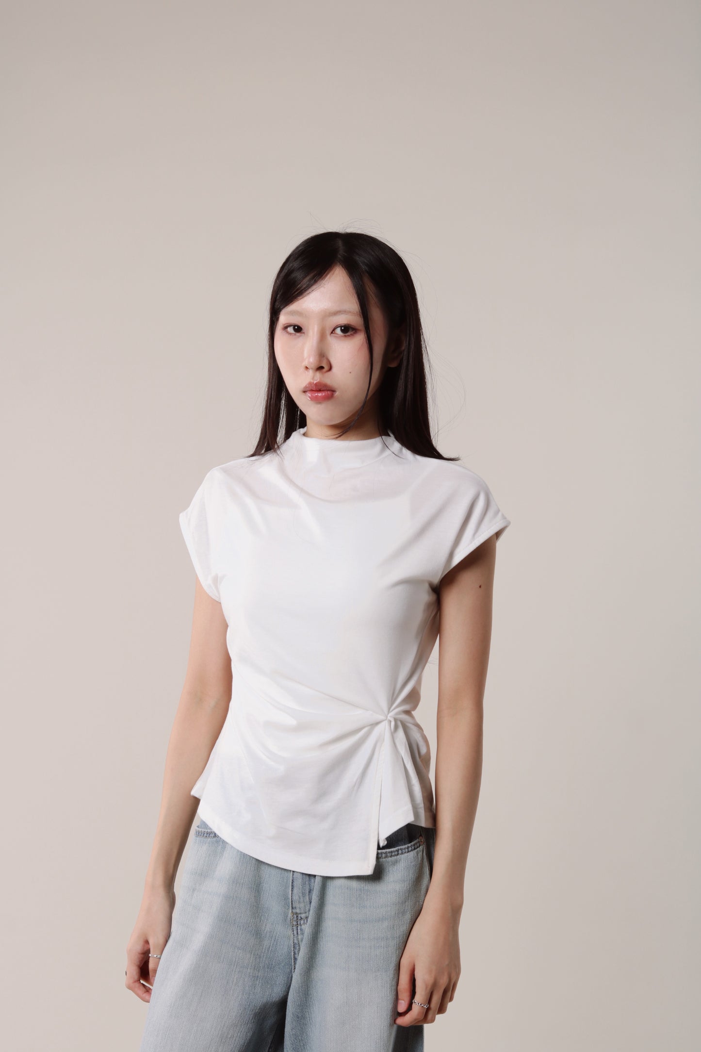 Borg Gathered Tee (Ivory)