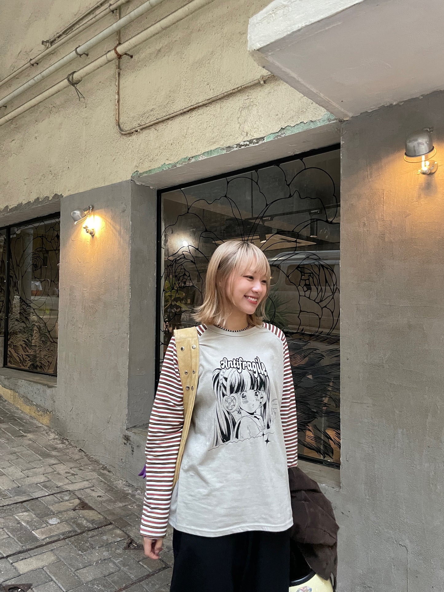 Antifragile Long Tee (Beige)