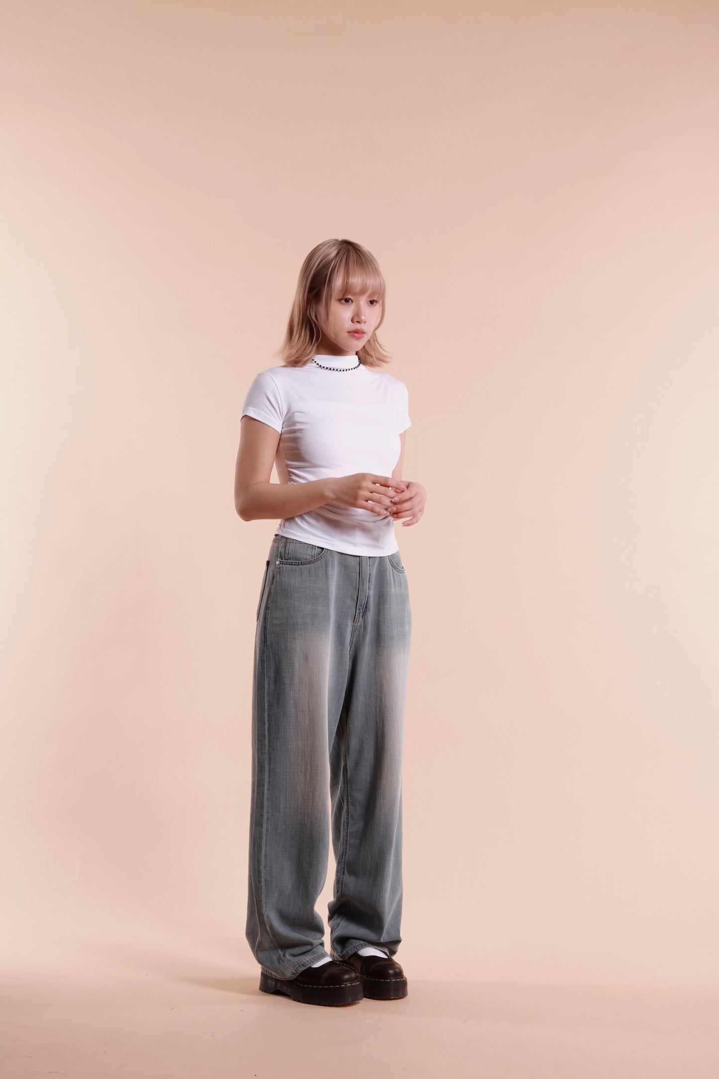 Gathered Tee (White)