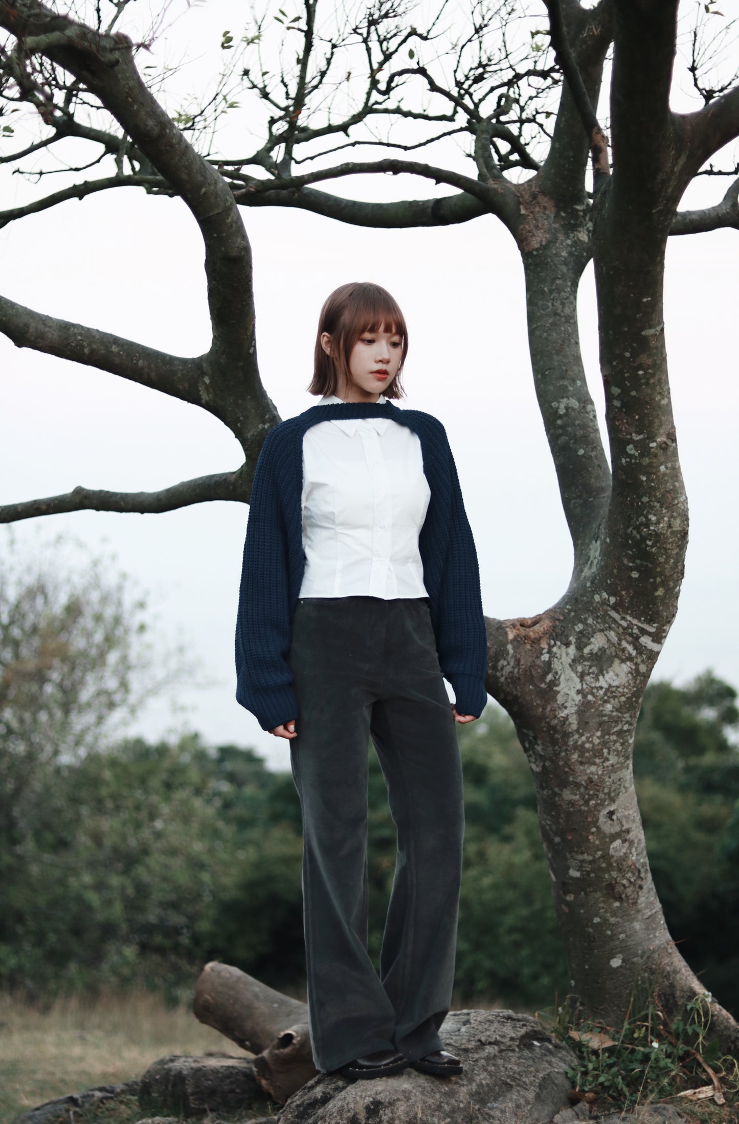 Cropped Shirt (White)