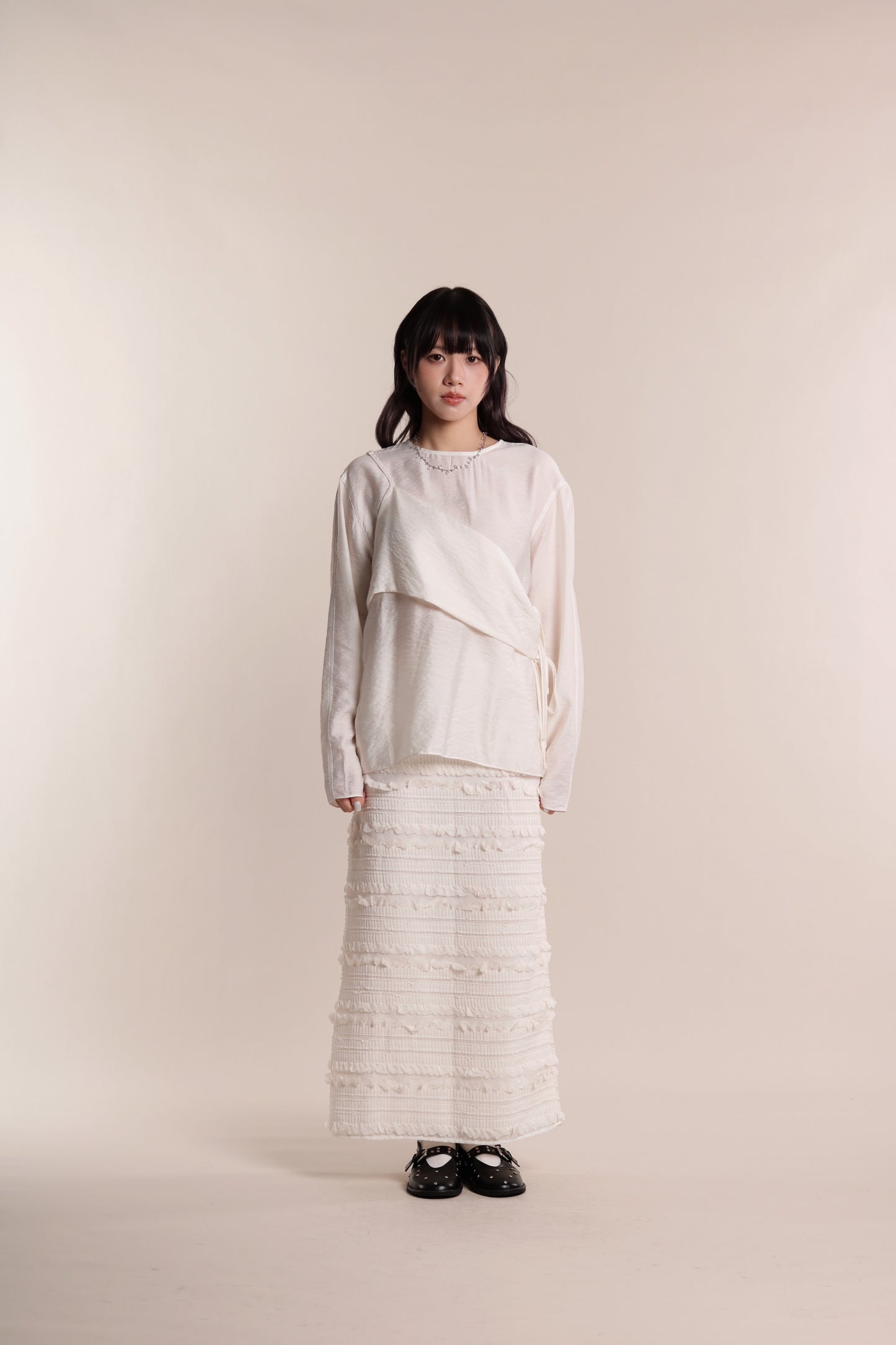 Cami Wrap Blouse (Ivory)