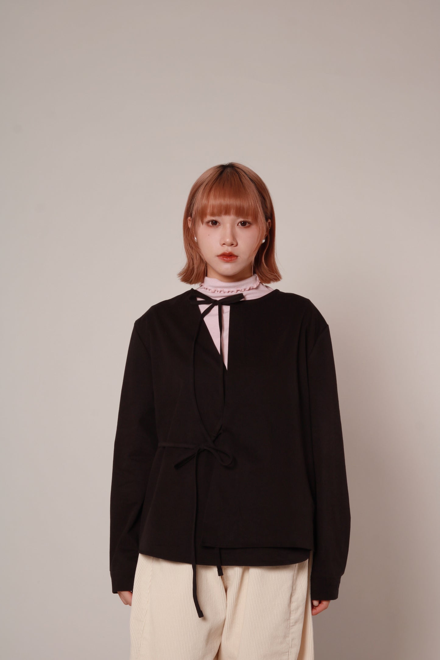 Ribbon Shirt (Black)