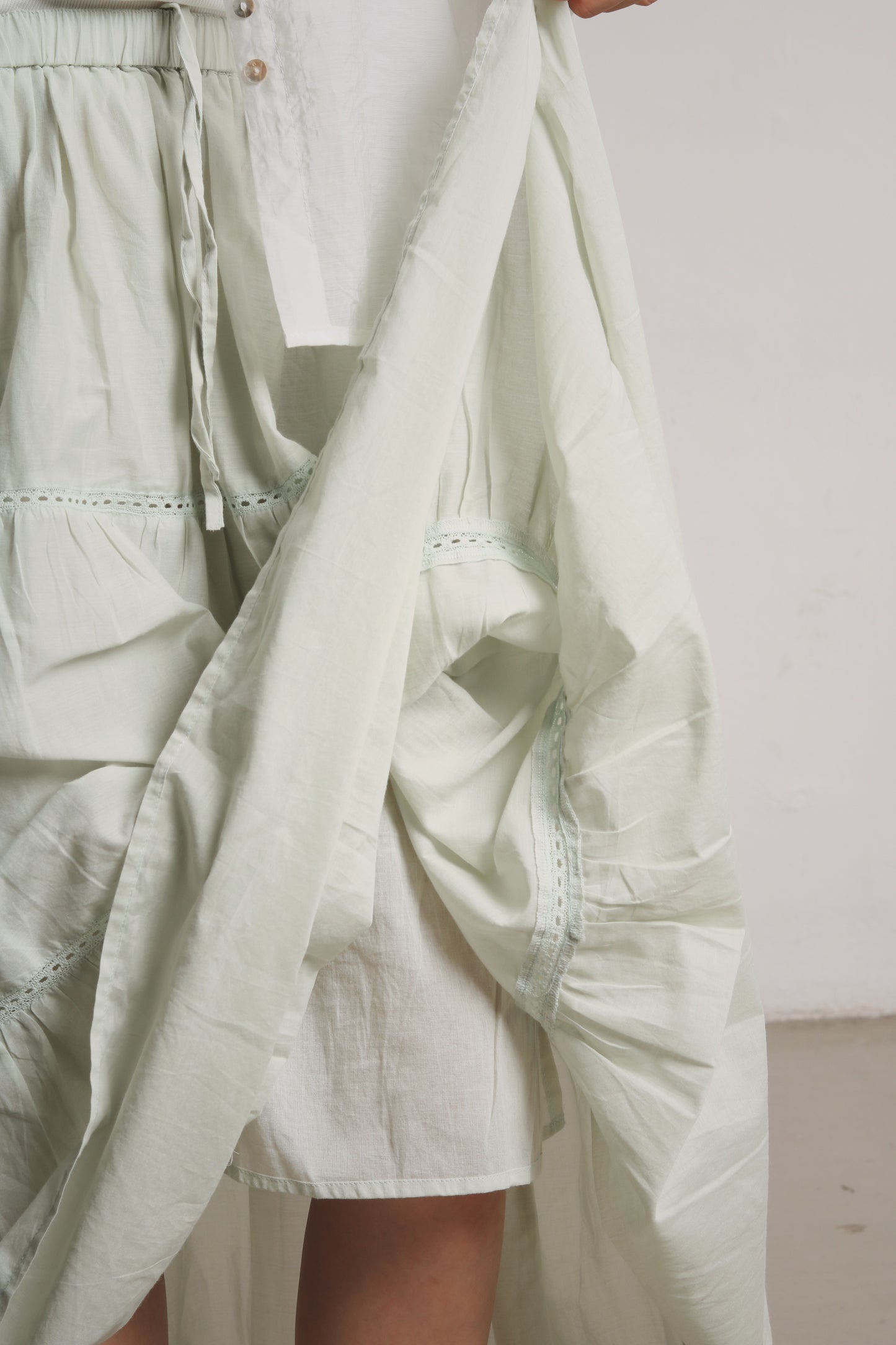 Doll Tiered Skirt (Mint)