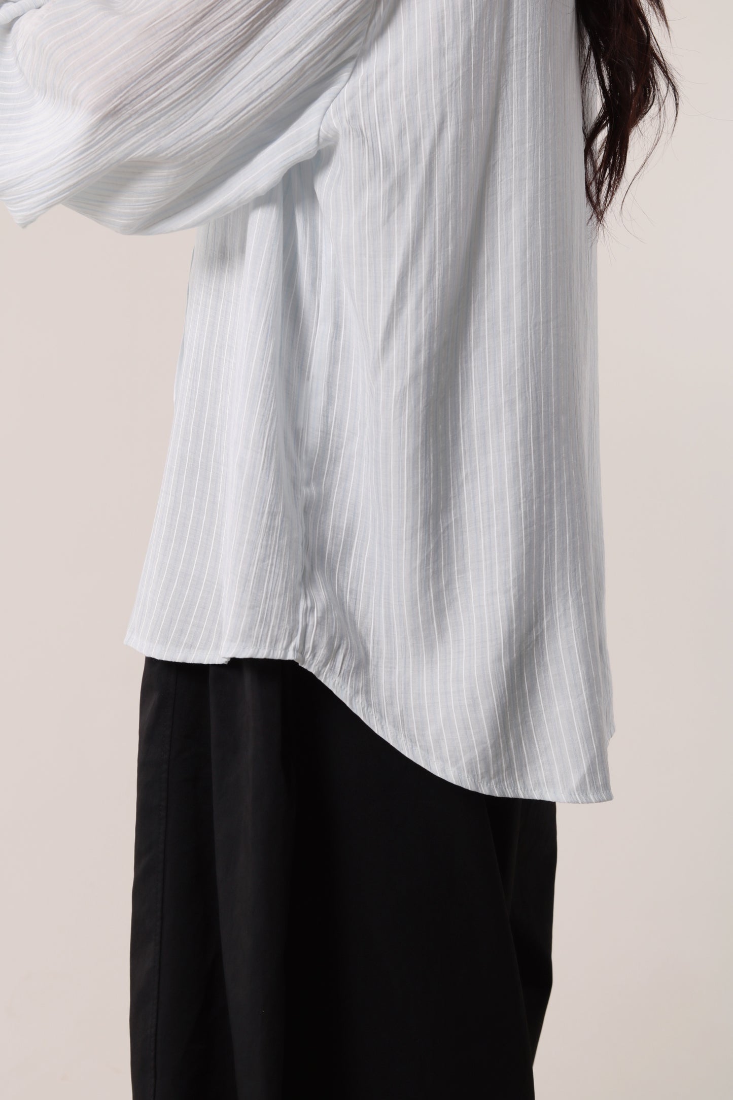 Autumn Striped Shirt (Baby Blue)