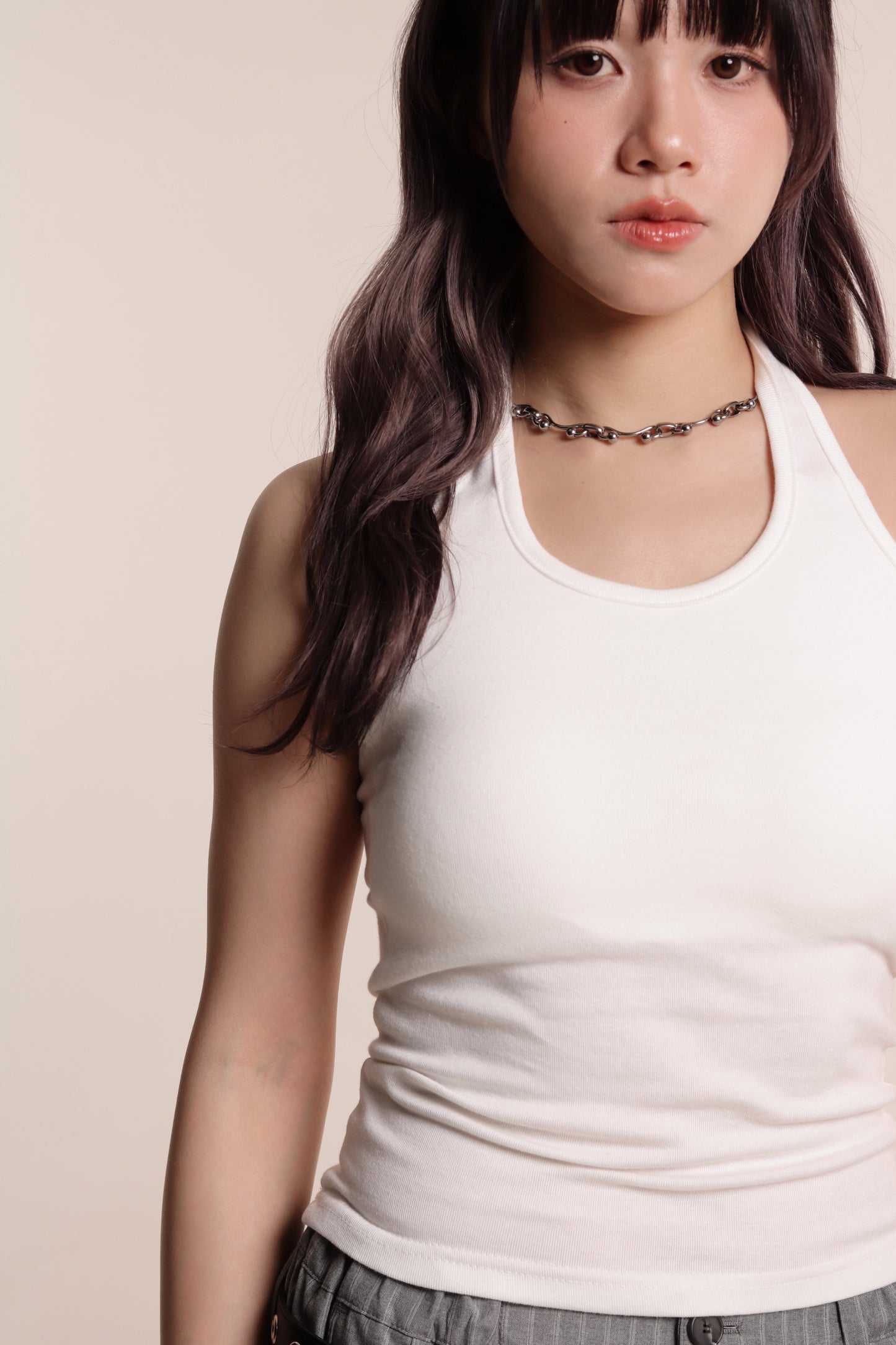 Halter Bra Top (White)