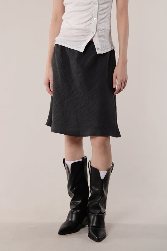 Textured Skirt (Black)