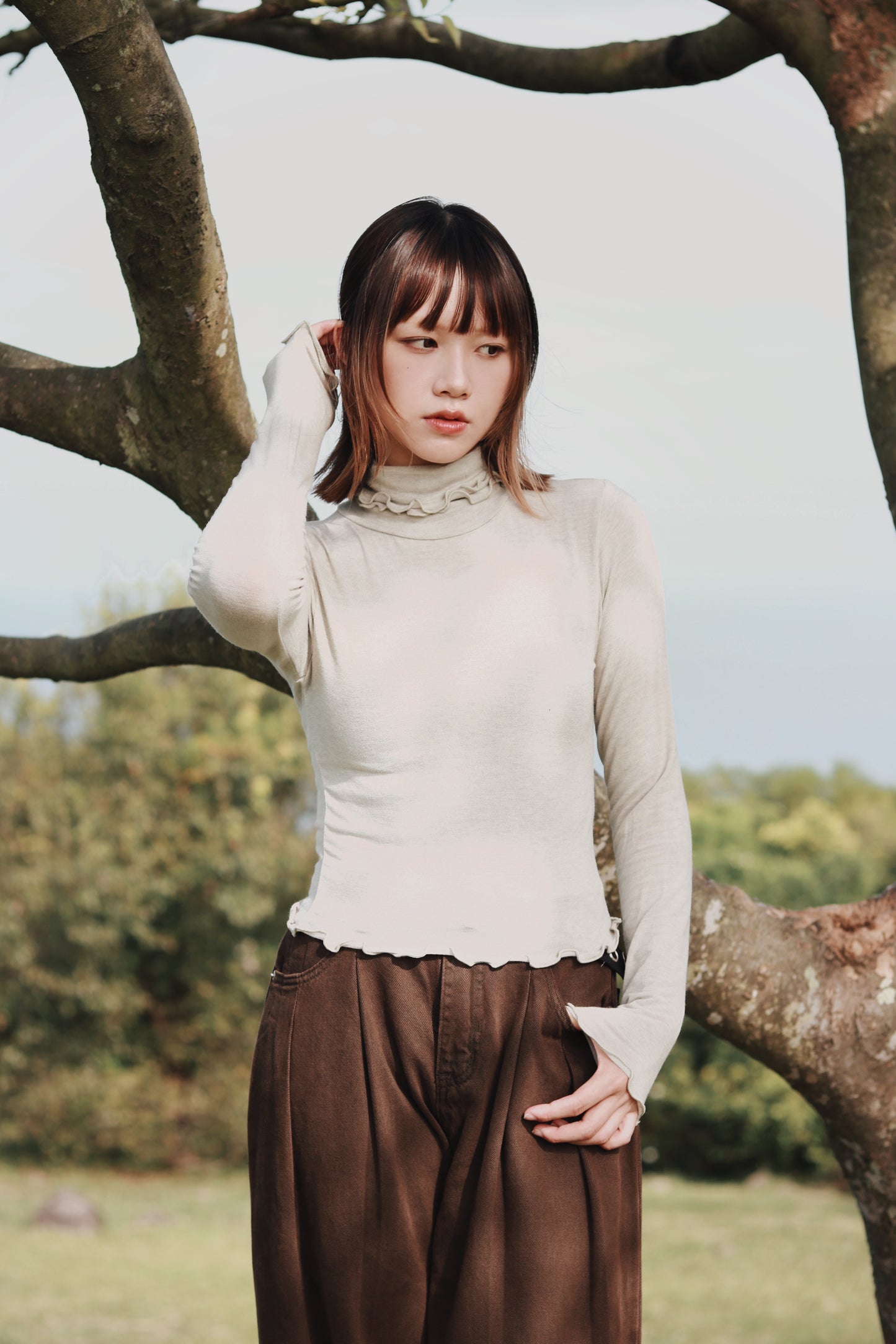 Double Fafa Top (Light Mint)