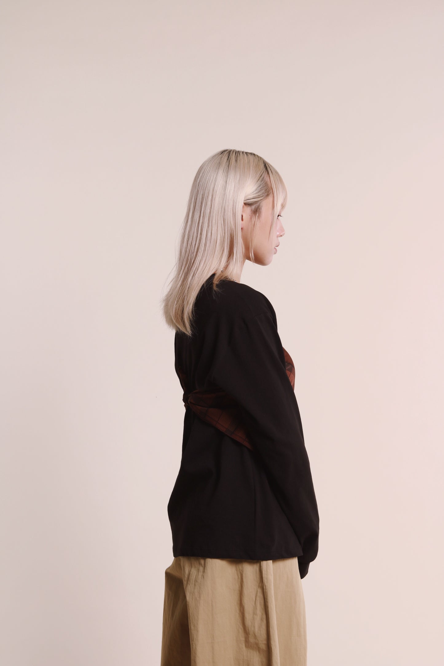 Checkered Scarf (Brown)