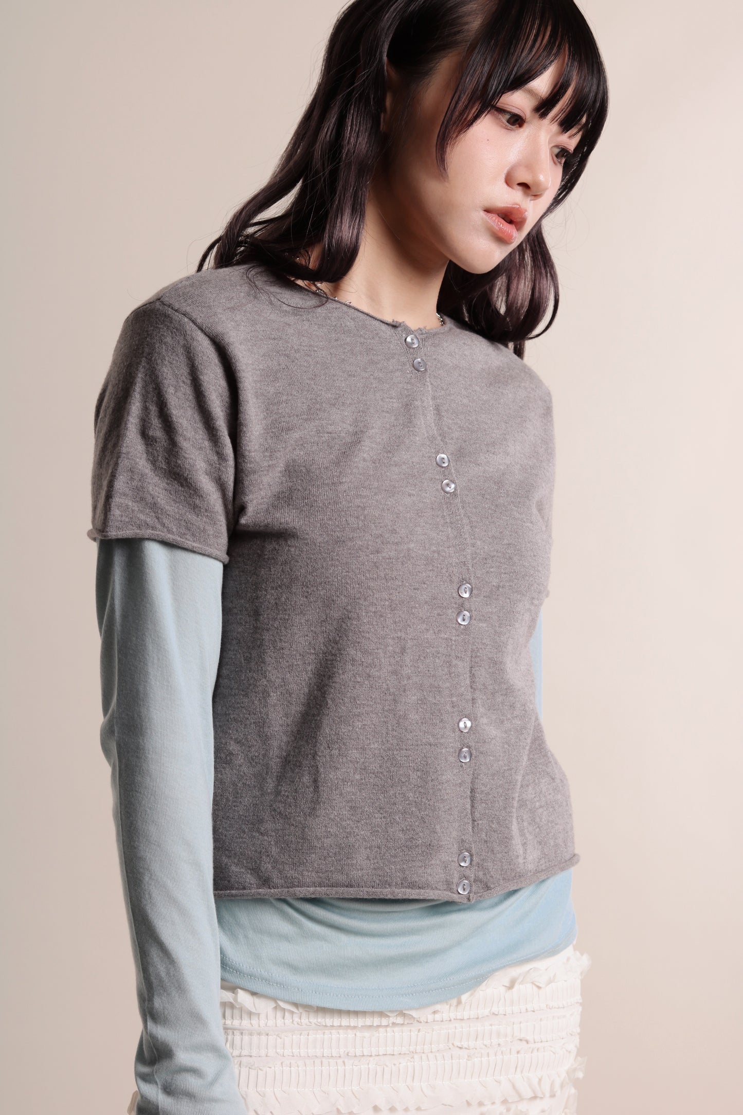 Mini Cardigan (Grey)
