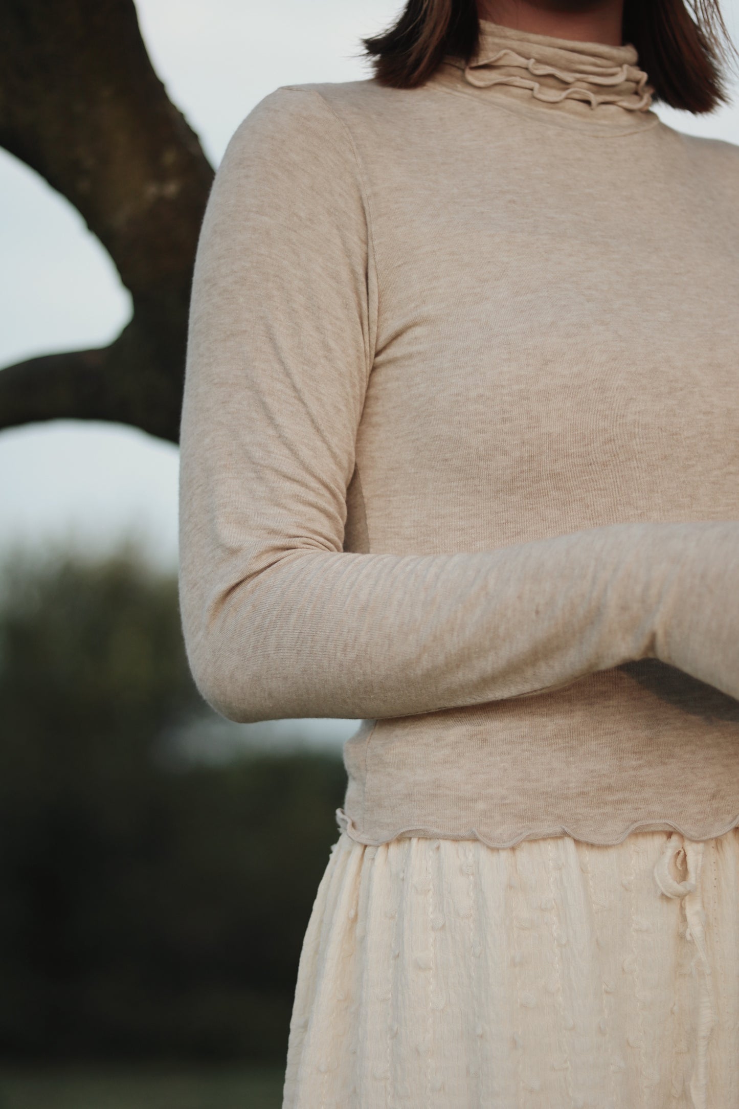 Double Fafa Top (Beige)