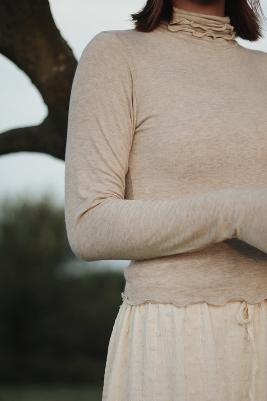 Double Fafa Top (Beige)