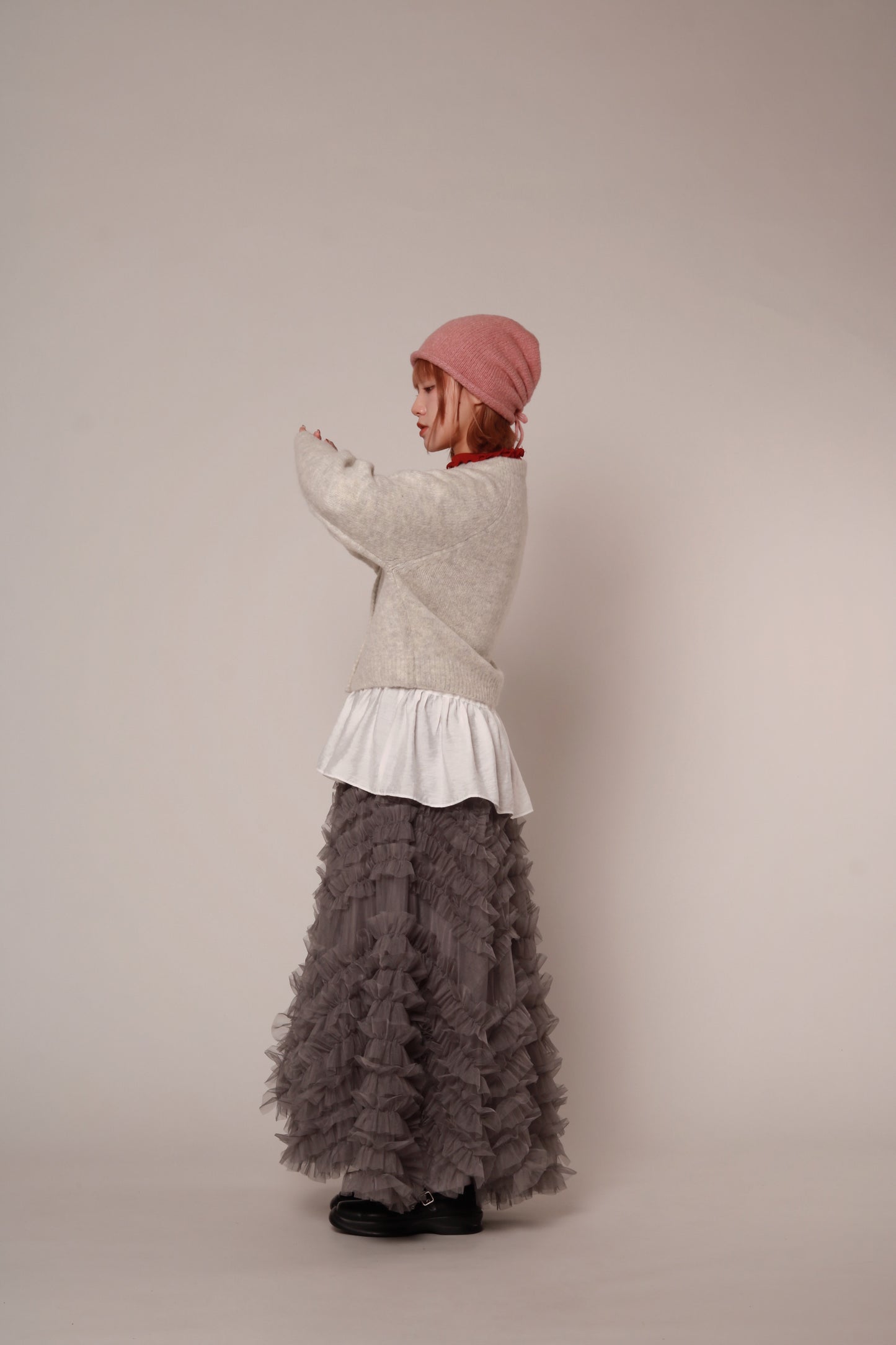 Grandma Cardigan (Light Grey)