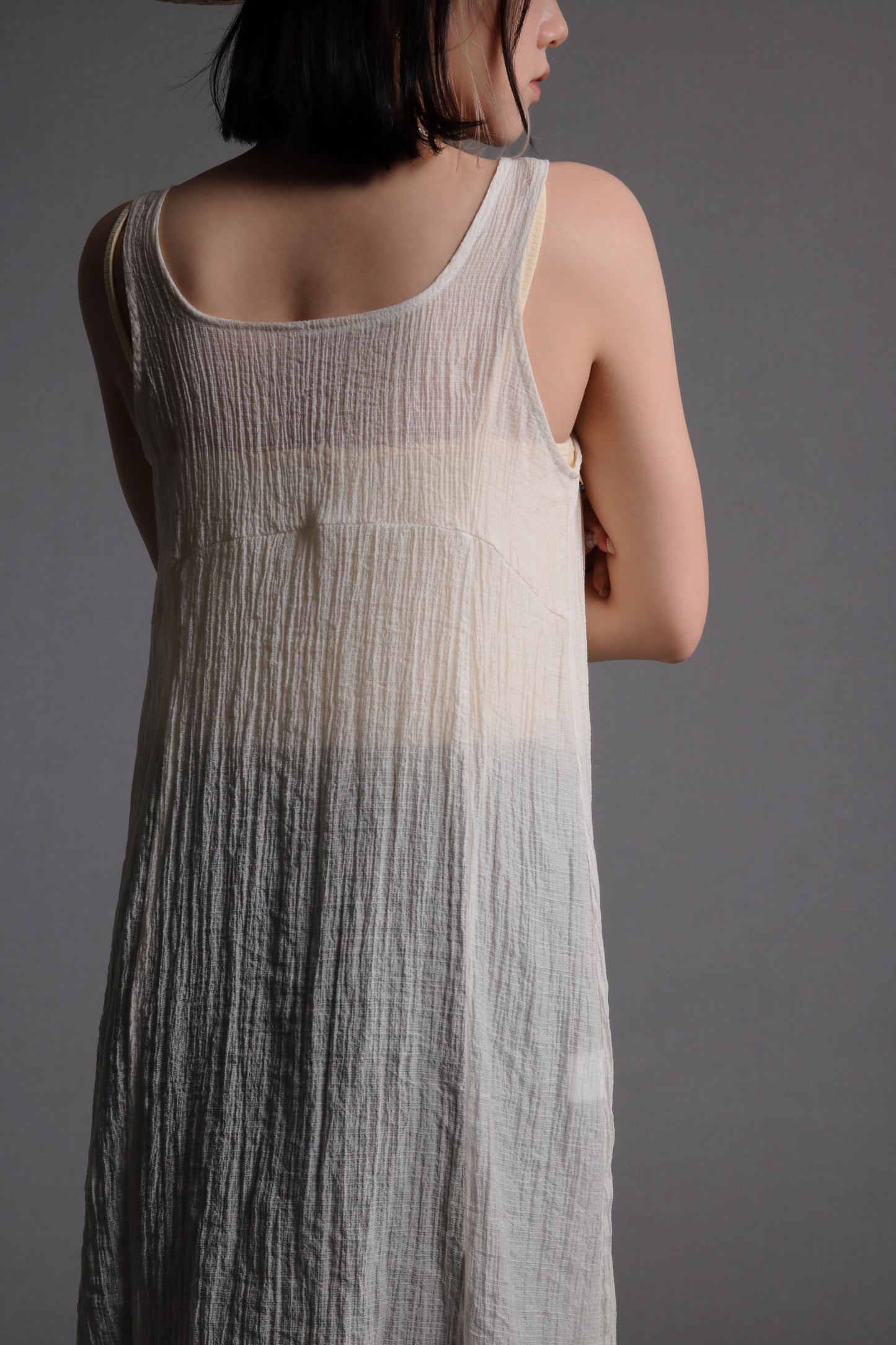 Ribbon Vest (Beige)