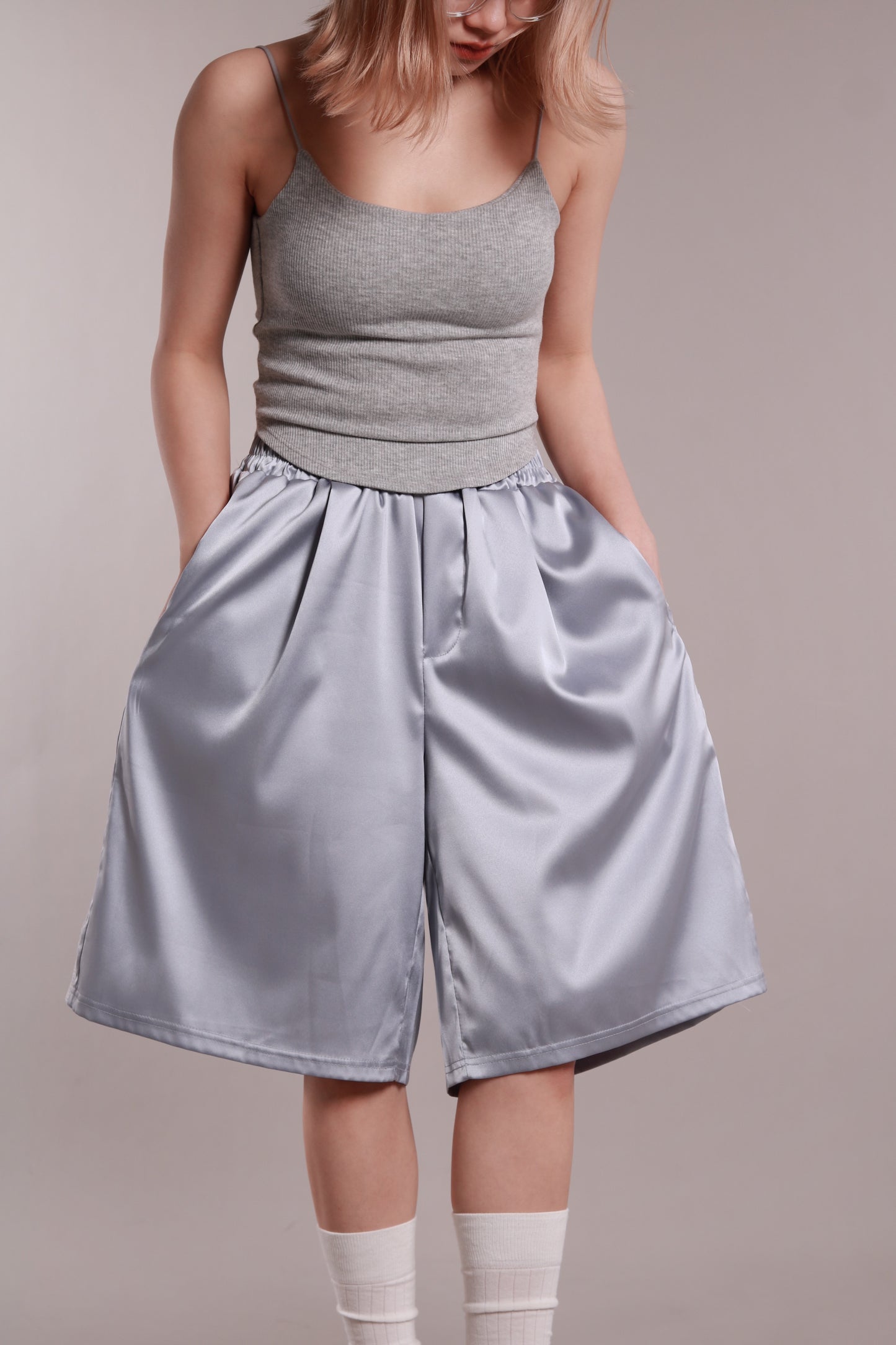 Sporty Lace Shorts (Sky)