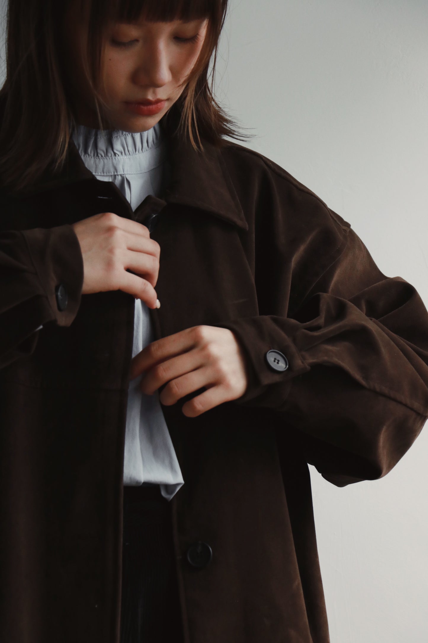 Suede Jacket (Brown)