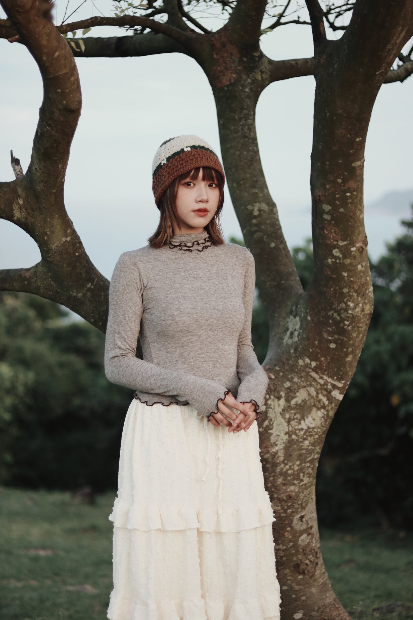 Double Fafa Top (Brown)