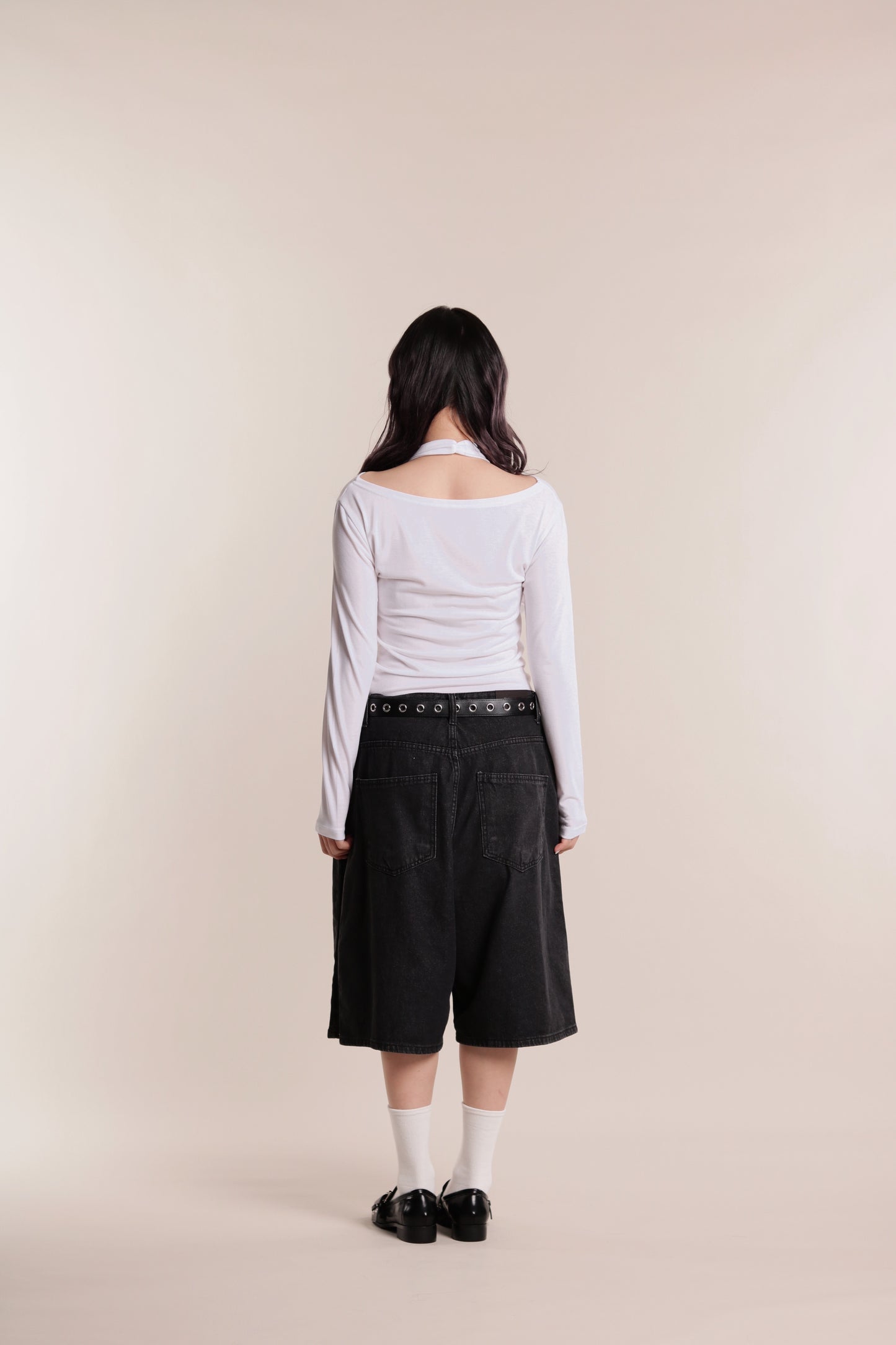 Grace Layered Drape Top (White)