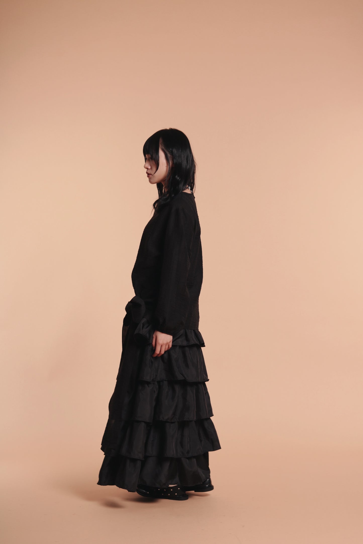 Doll Belt Blouse (Black)