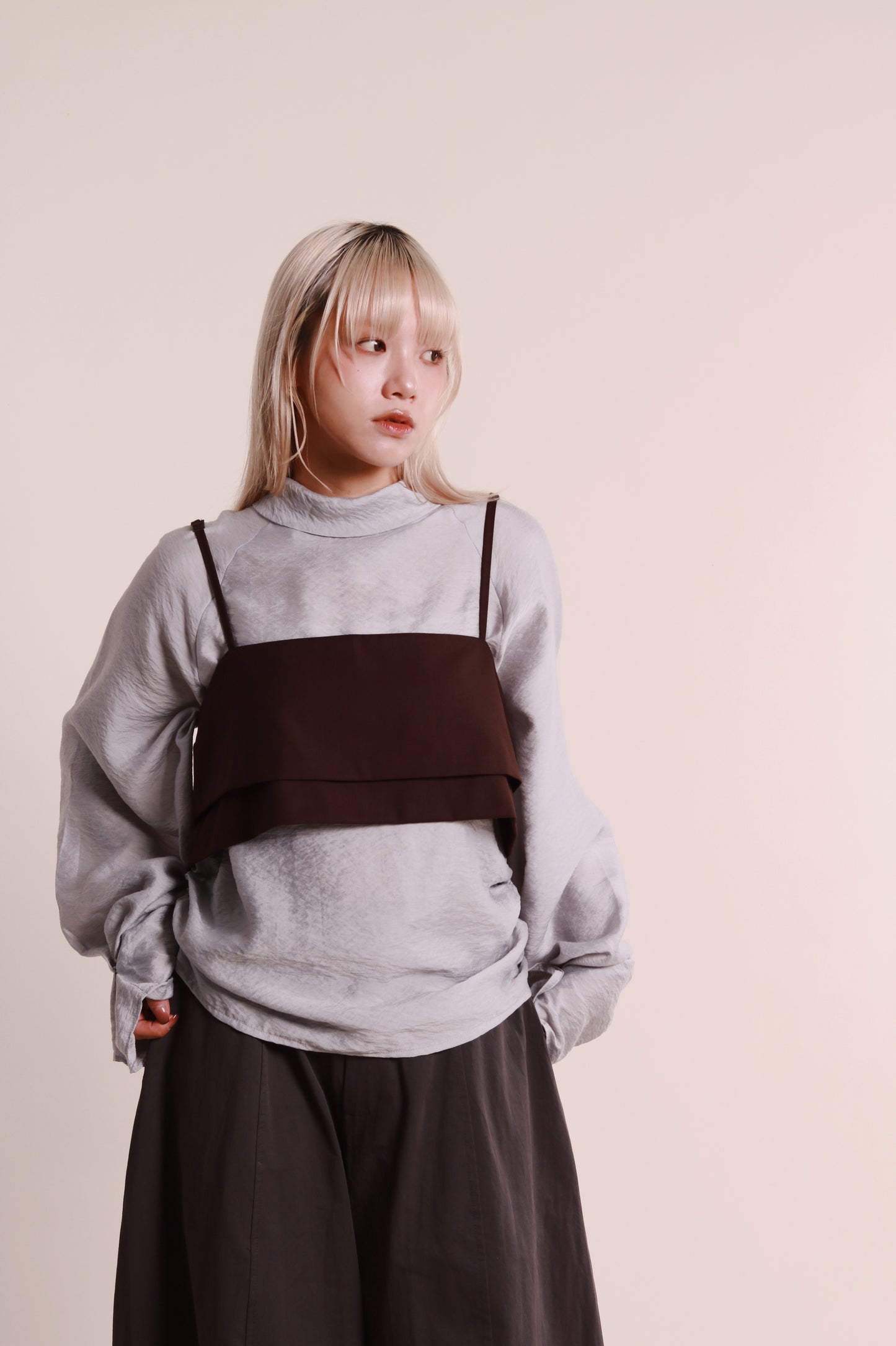 Layered Vest (Brown)