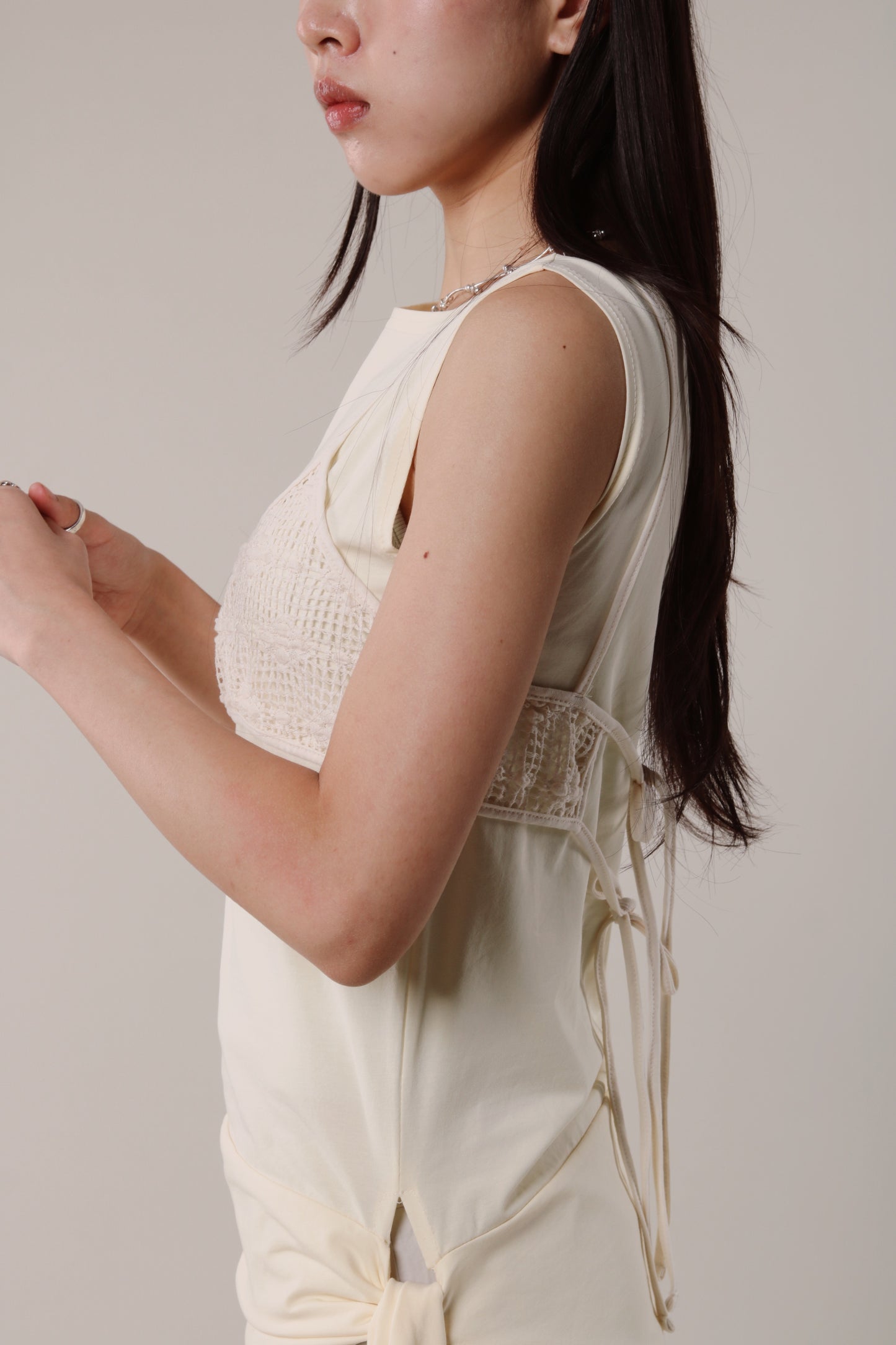 Mesh Vest (Ivory)