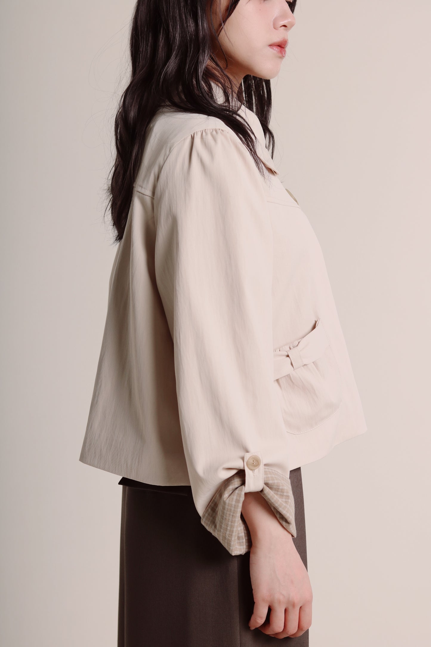 Doll Ribbon Jacket (Beige)