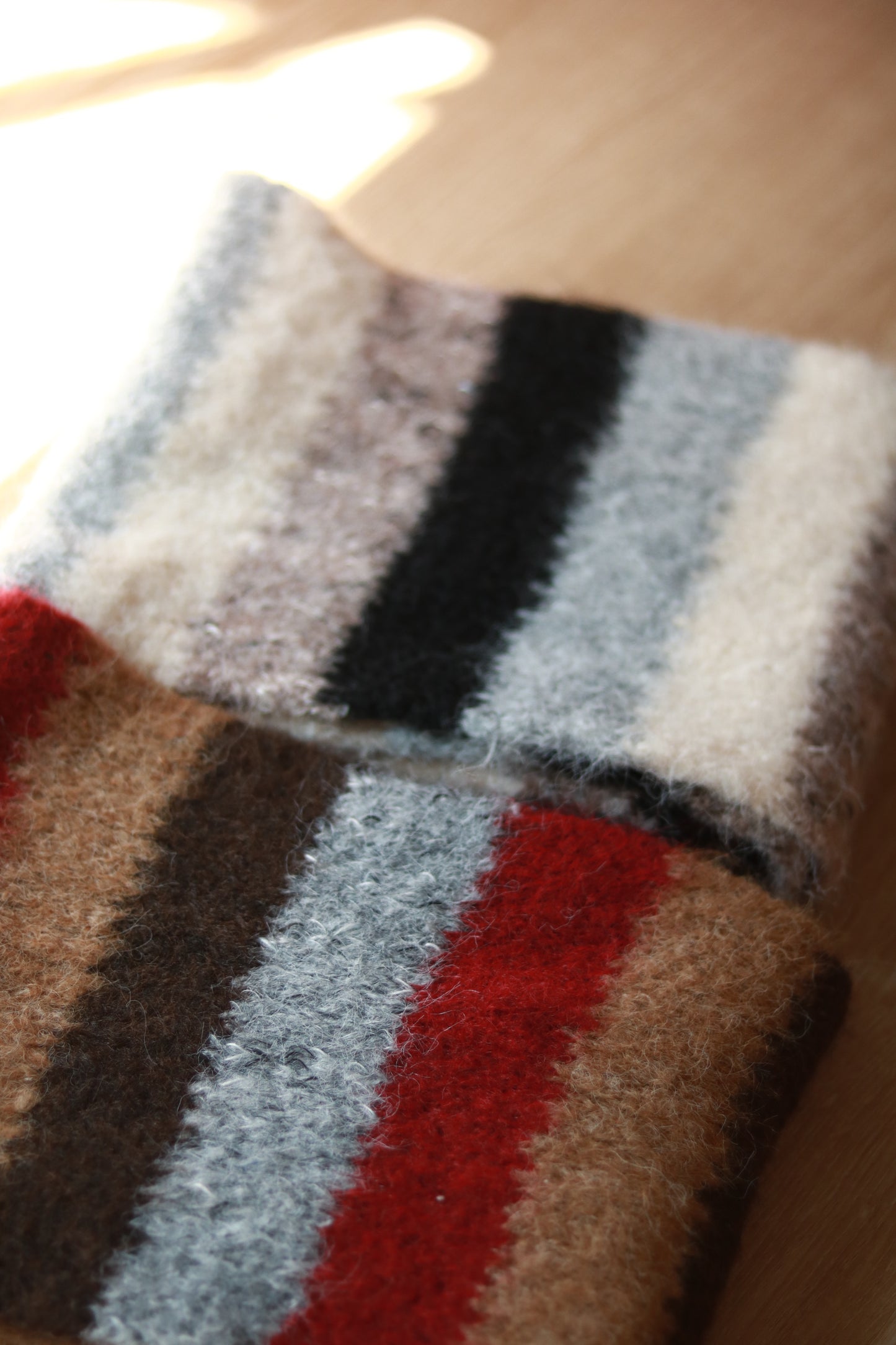 Rainbow Muffler (Black/Brown)