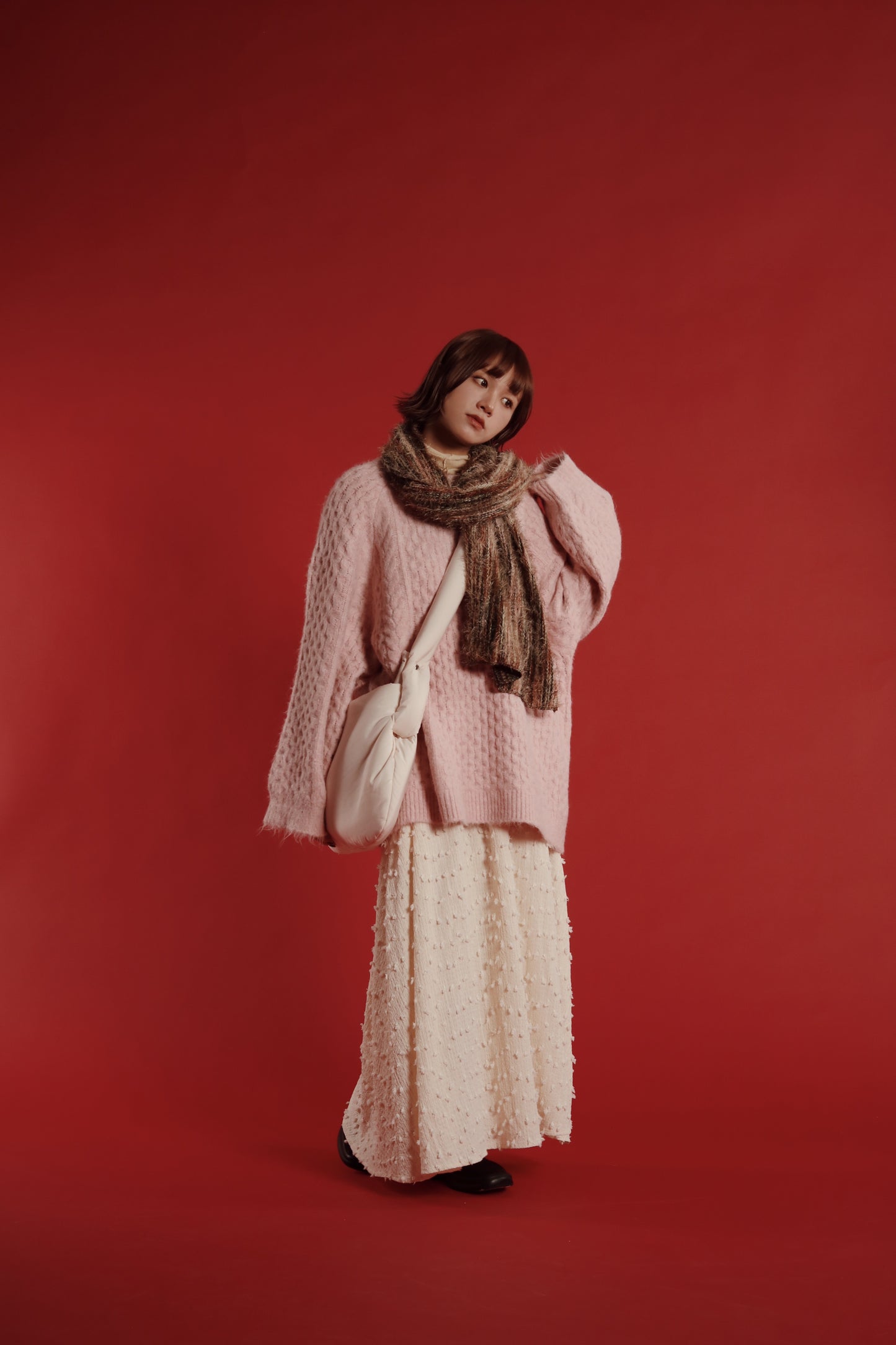 Doll Cloud Bag (Black/Brown/Ivory)