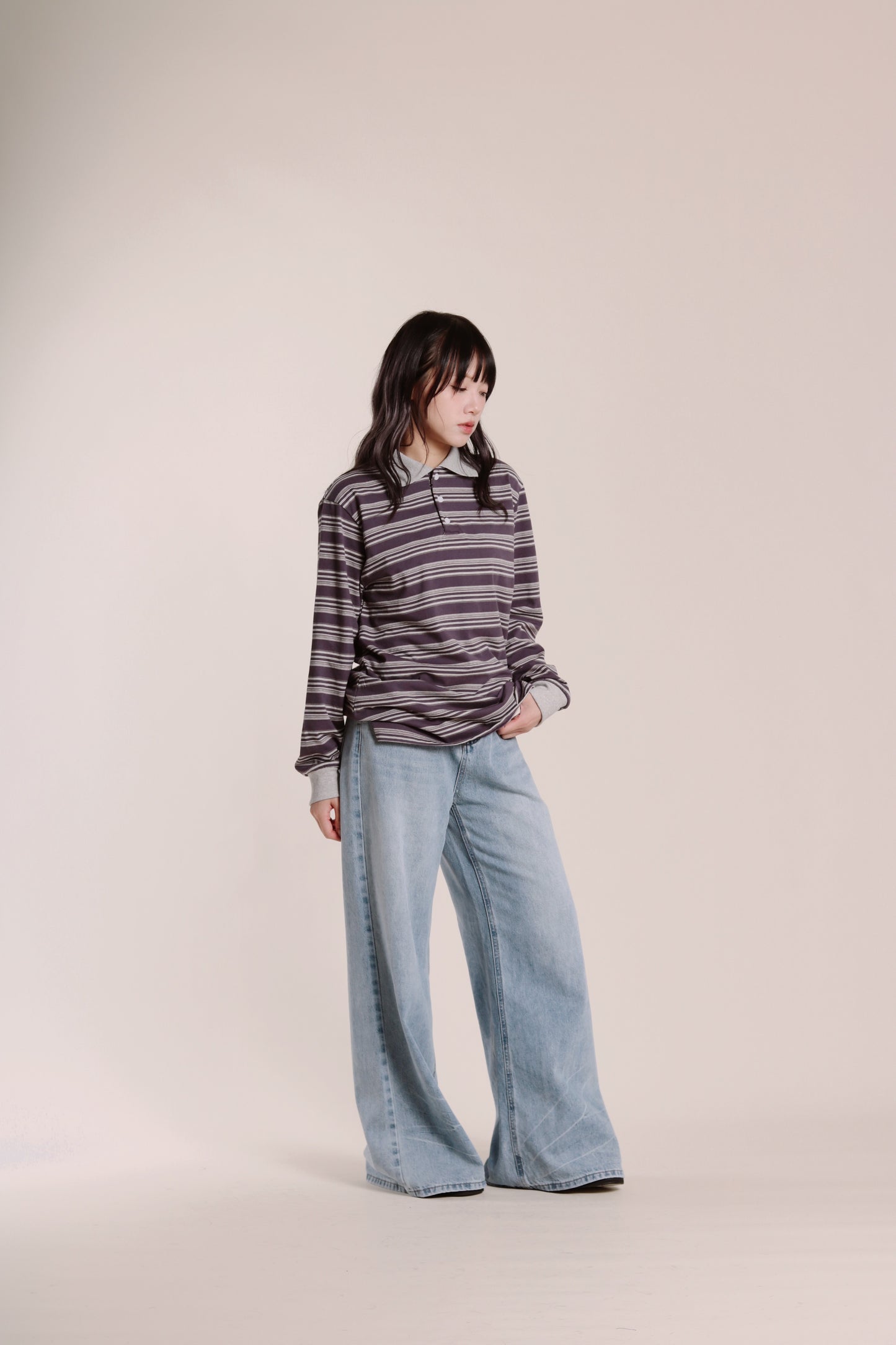 Striped Top (Purple)