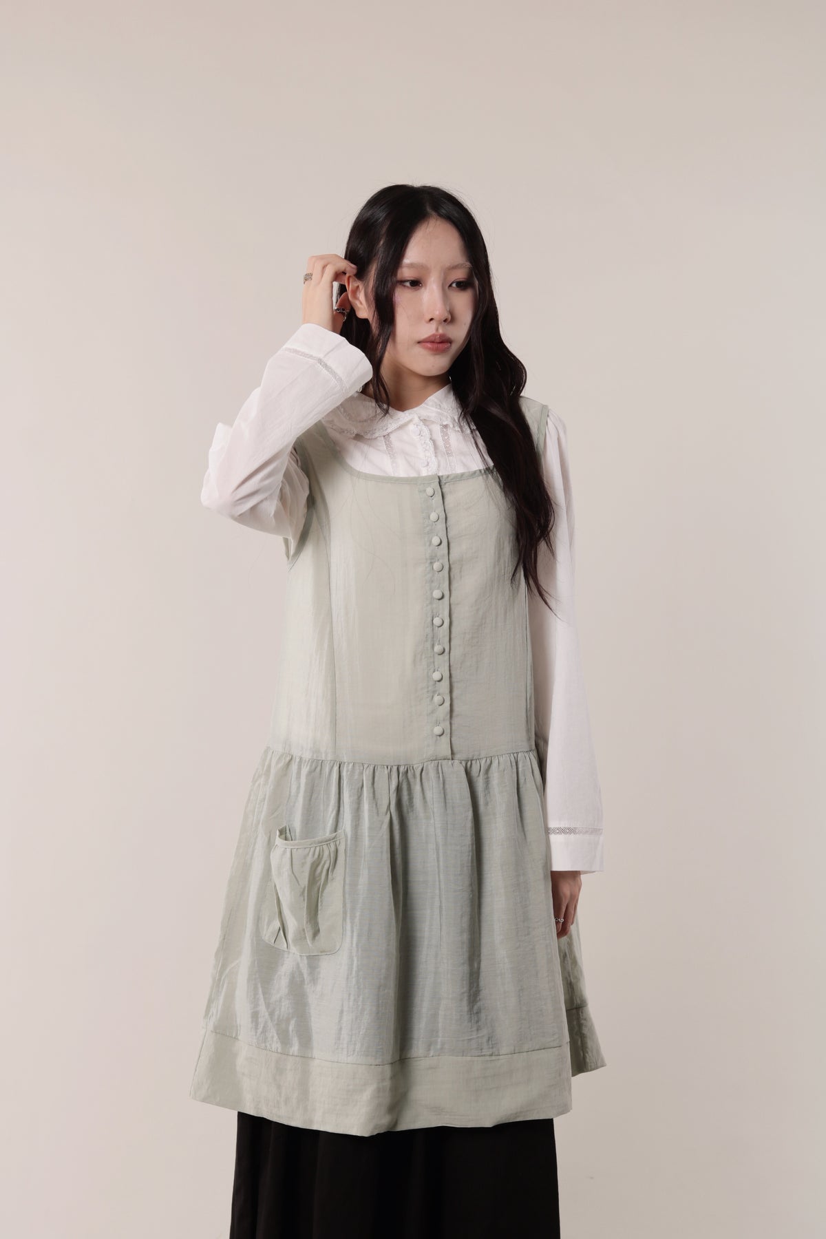 Retro Pocket Dress (Mint)