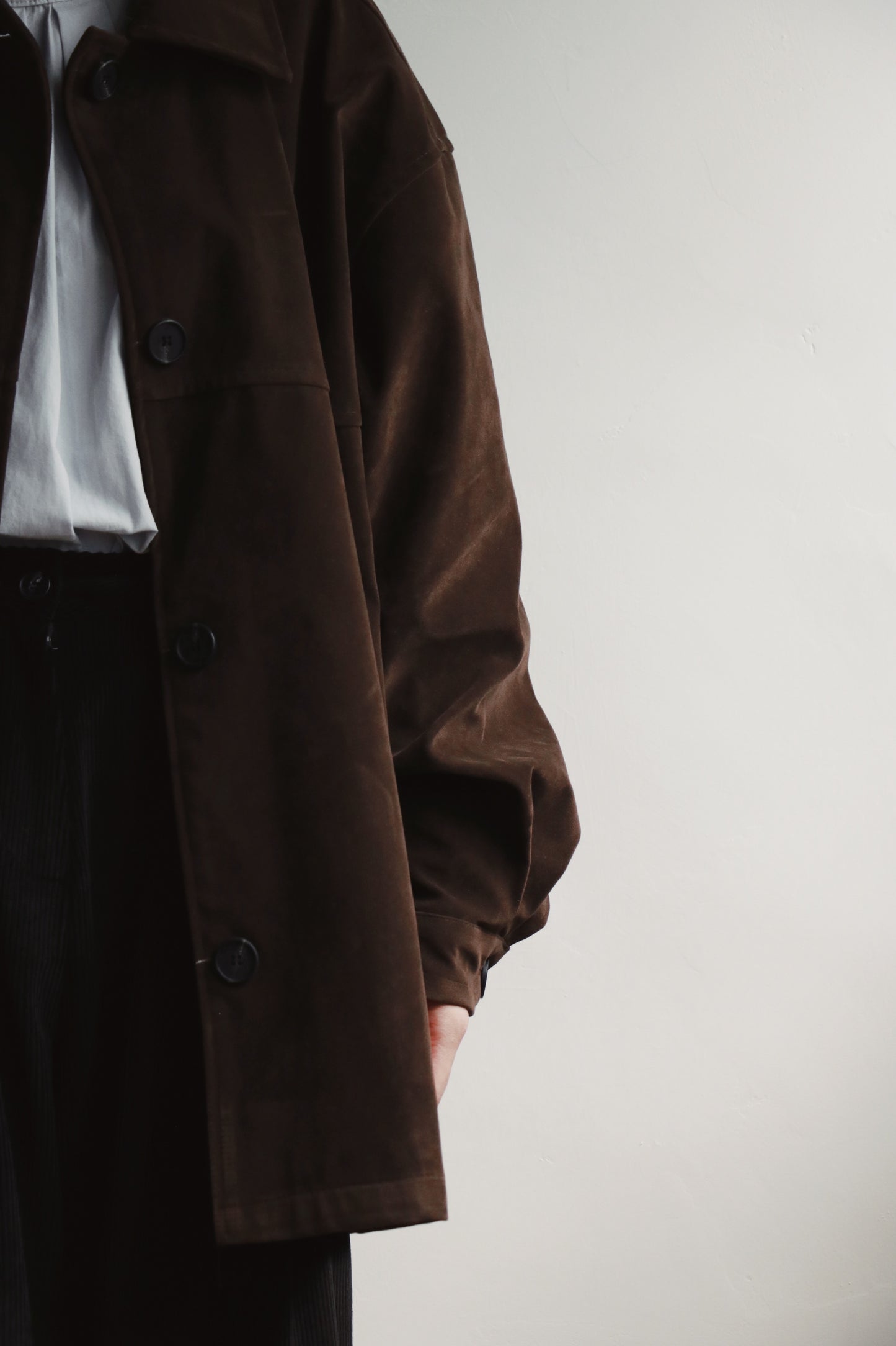 Suede Jacket (Brown)