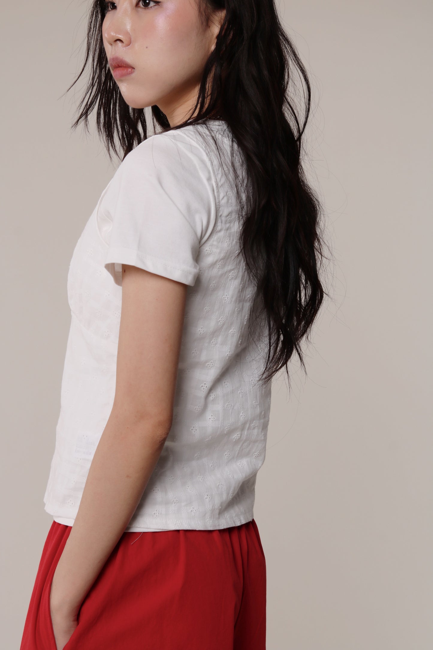 Retro Lace Vest (White)