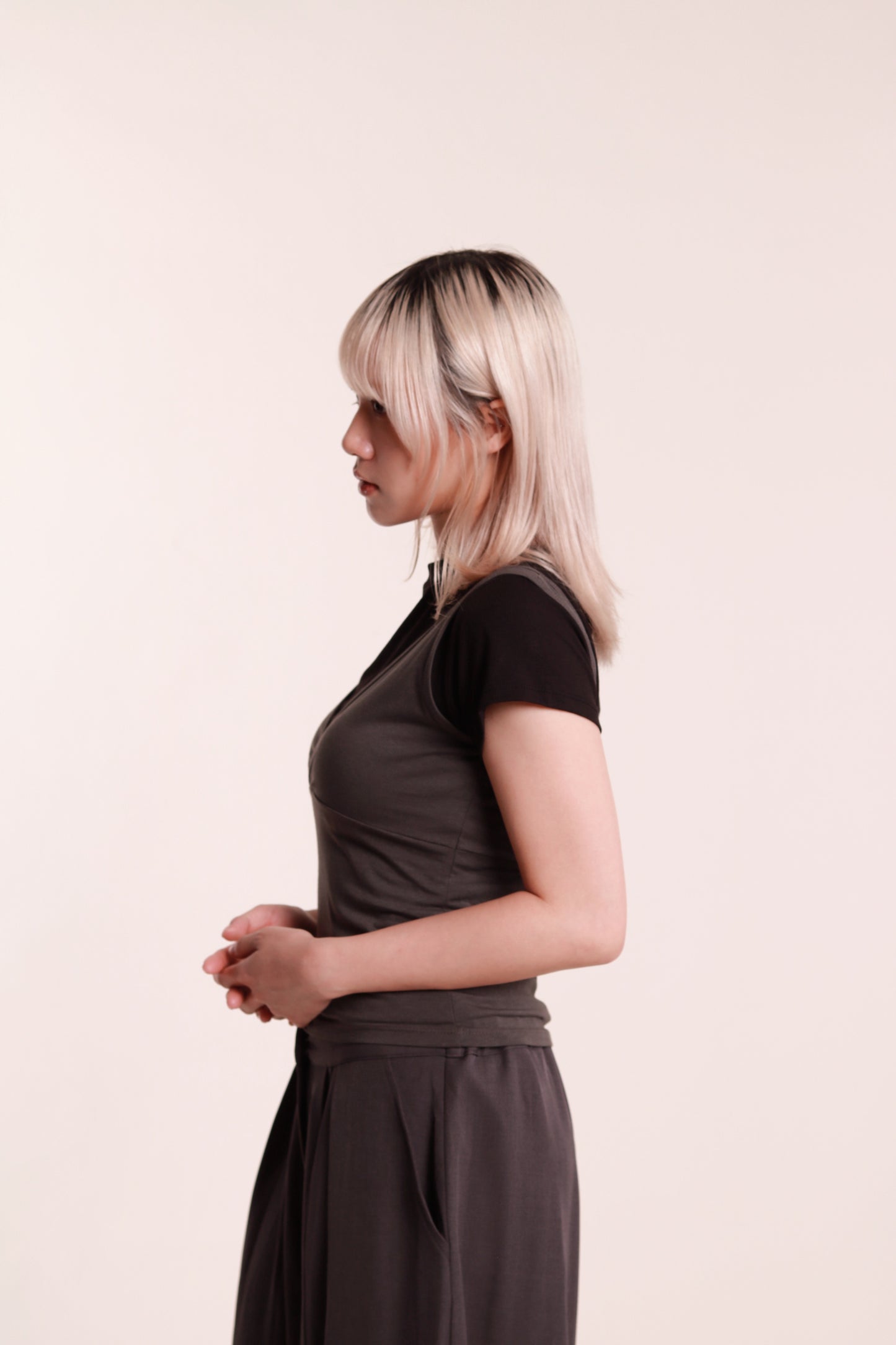 Lyla Tee Set (Charcoal)