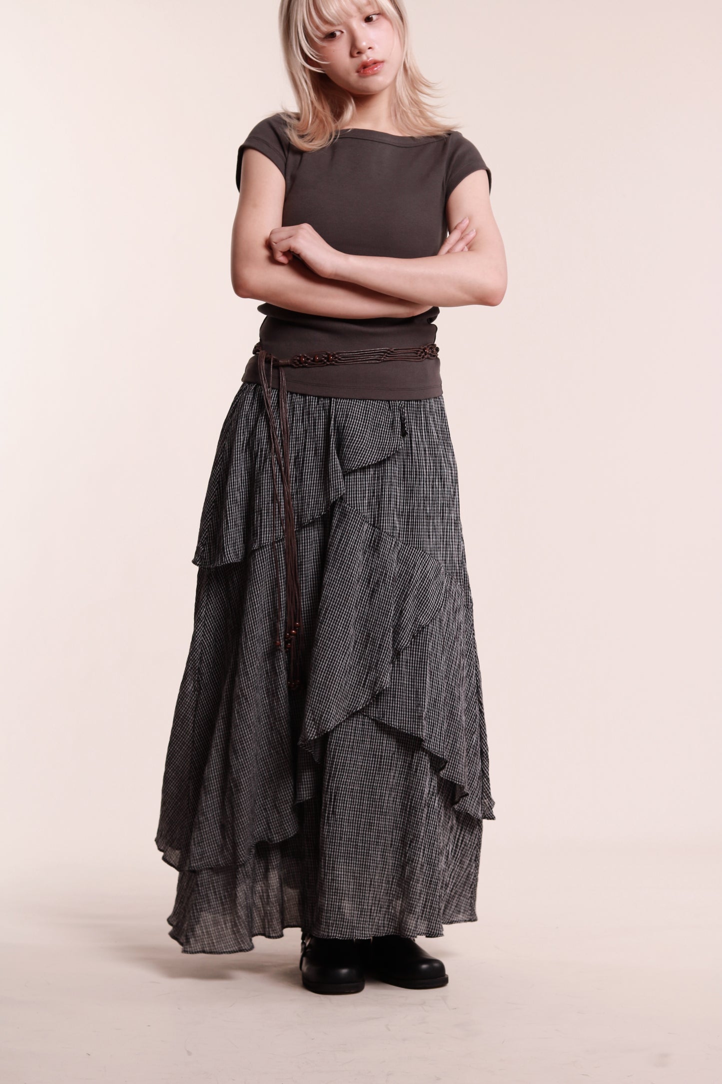 Layered Skirt (Black)