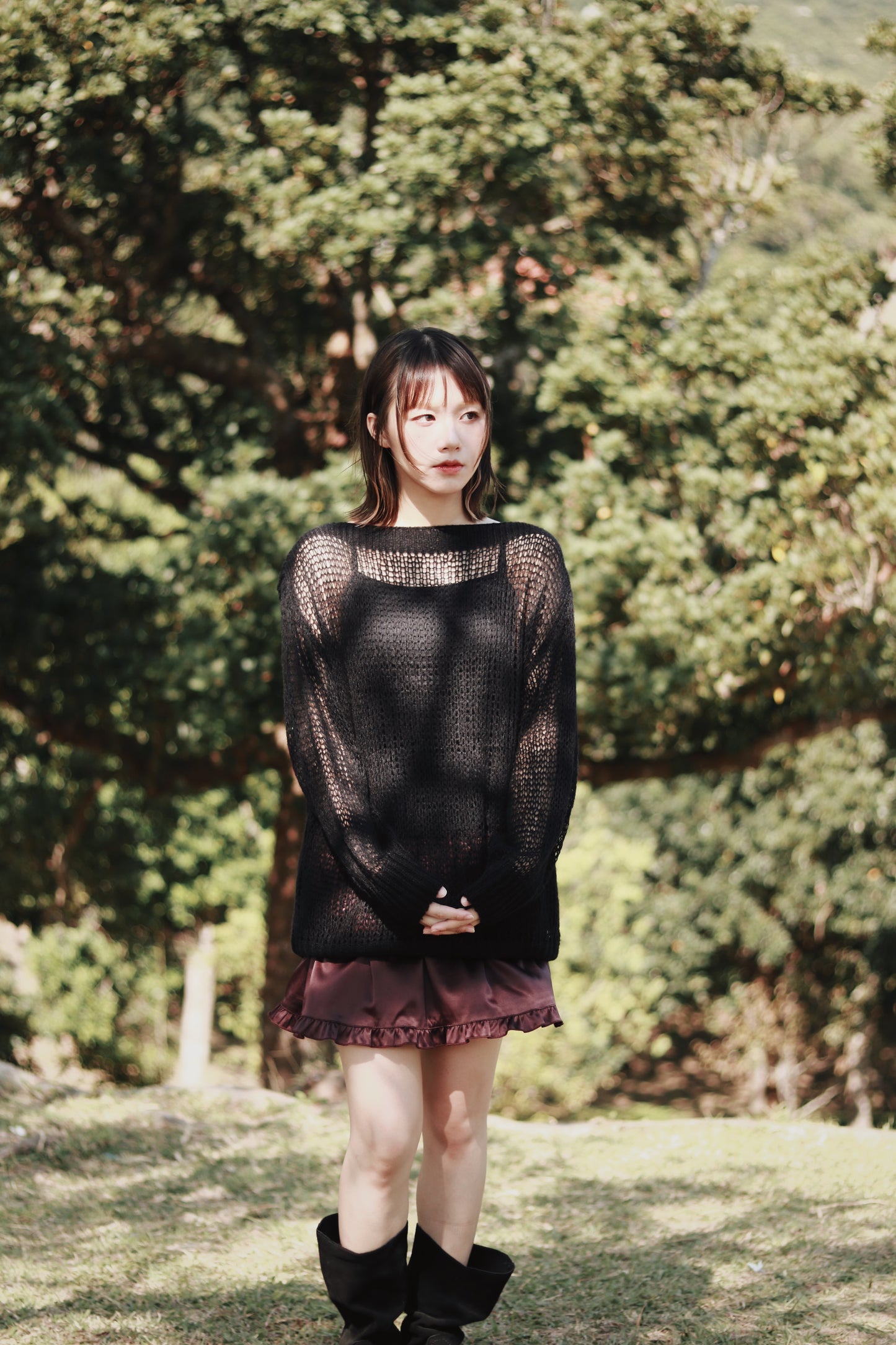 Autumn Knit Top (Black)