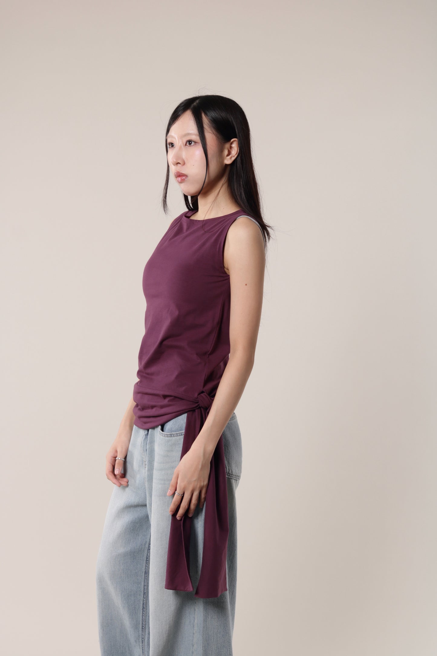 Amos Sleeveless Top (Purple)